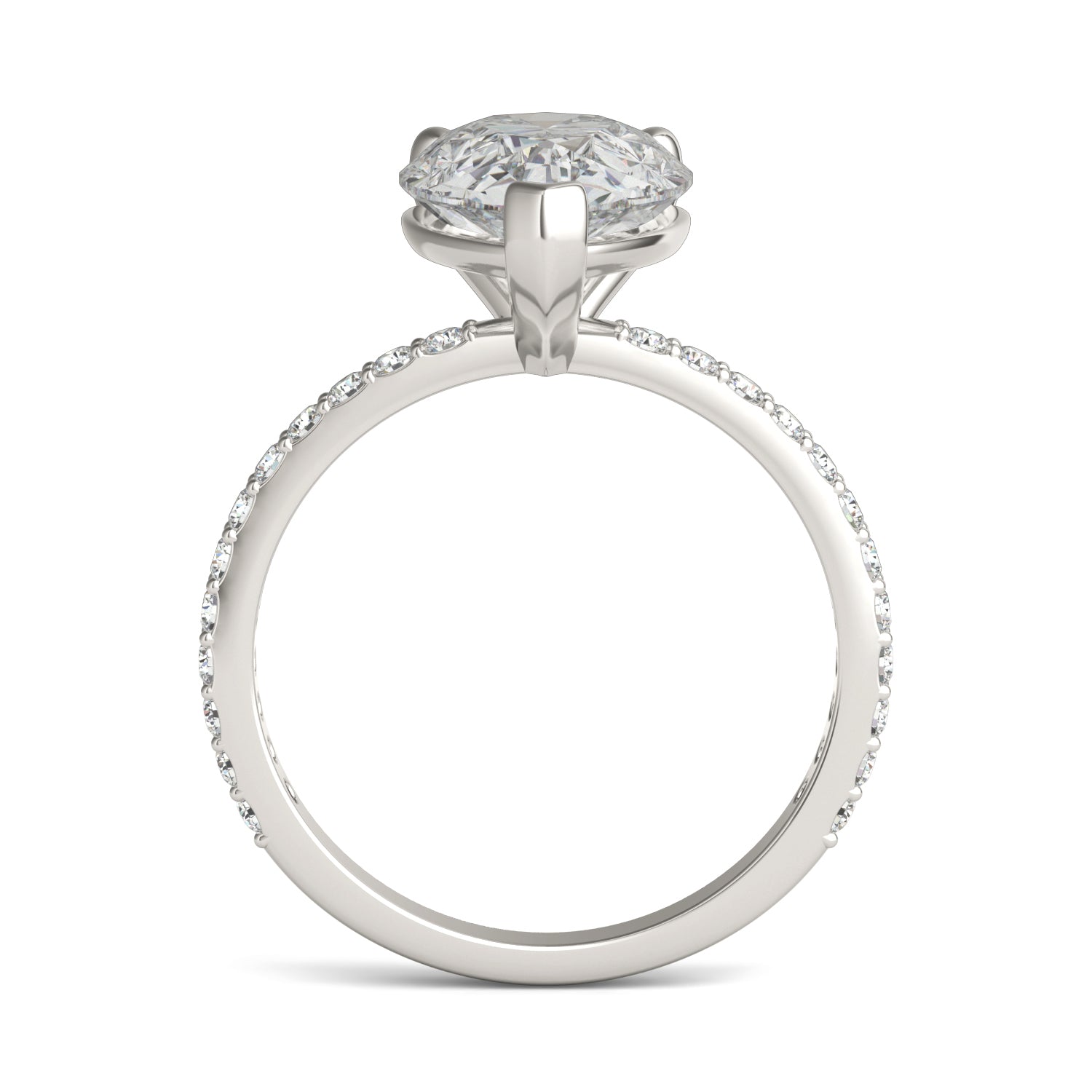 4 2/5 CTW Pear Caydia® Lab Grown Diamond Ring