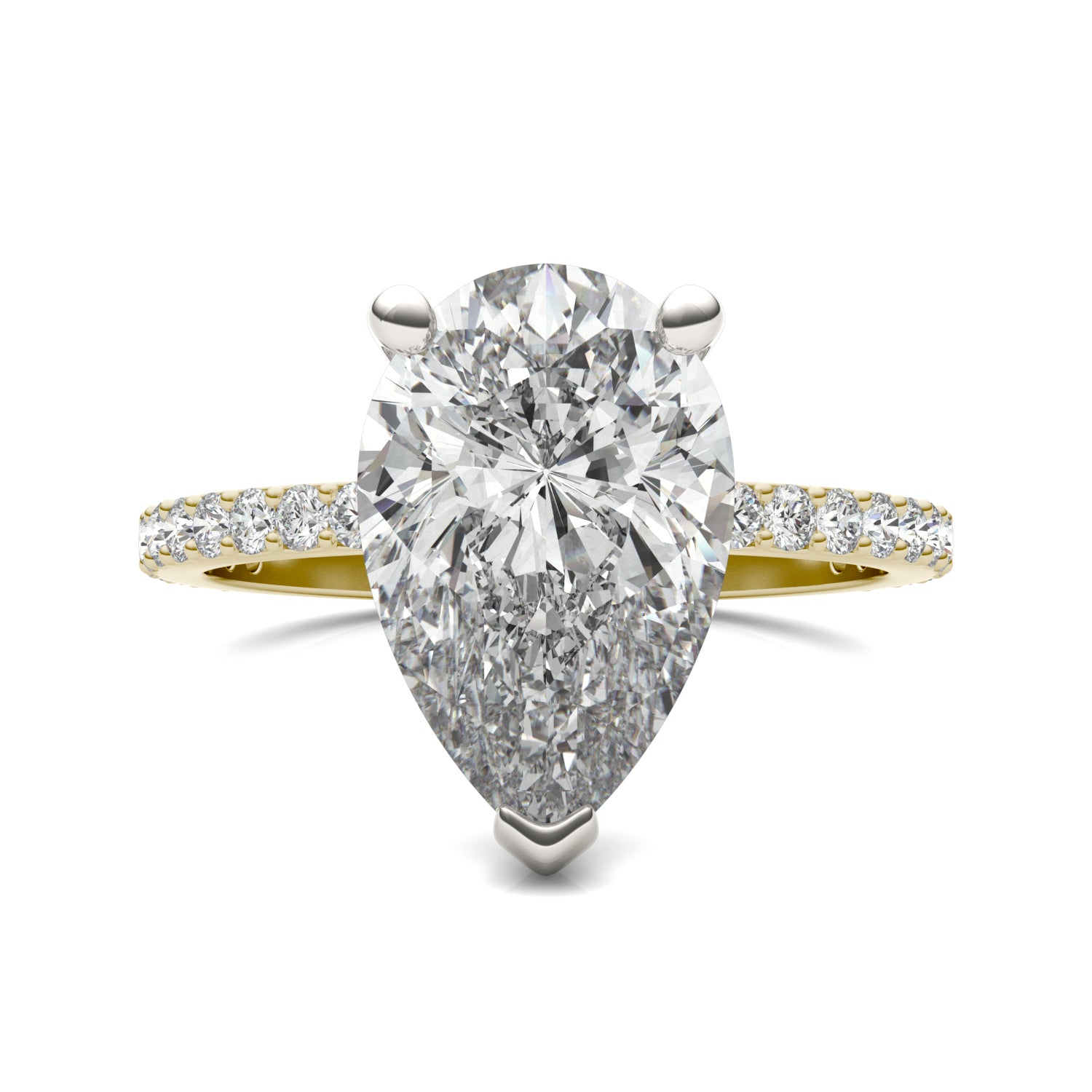 4 2/5 CTW Pear Caydia® Lab Grown Diamond Ring