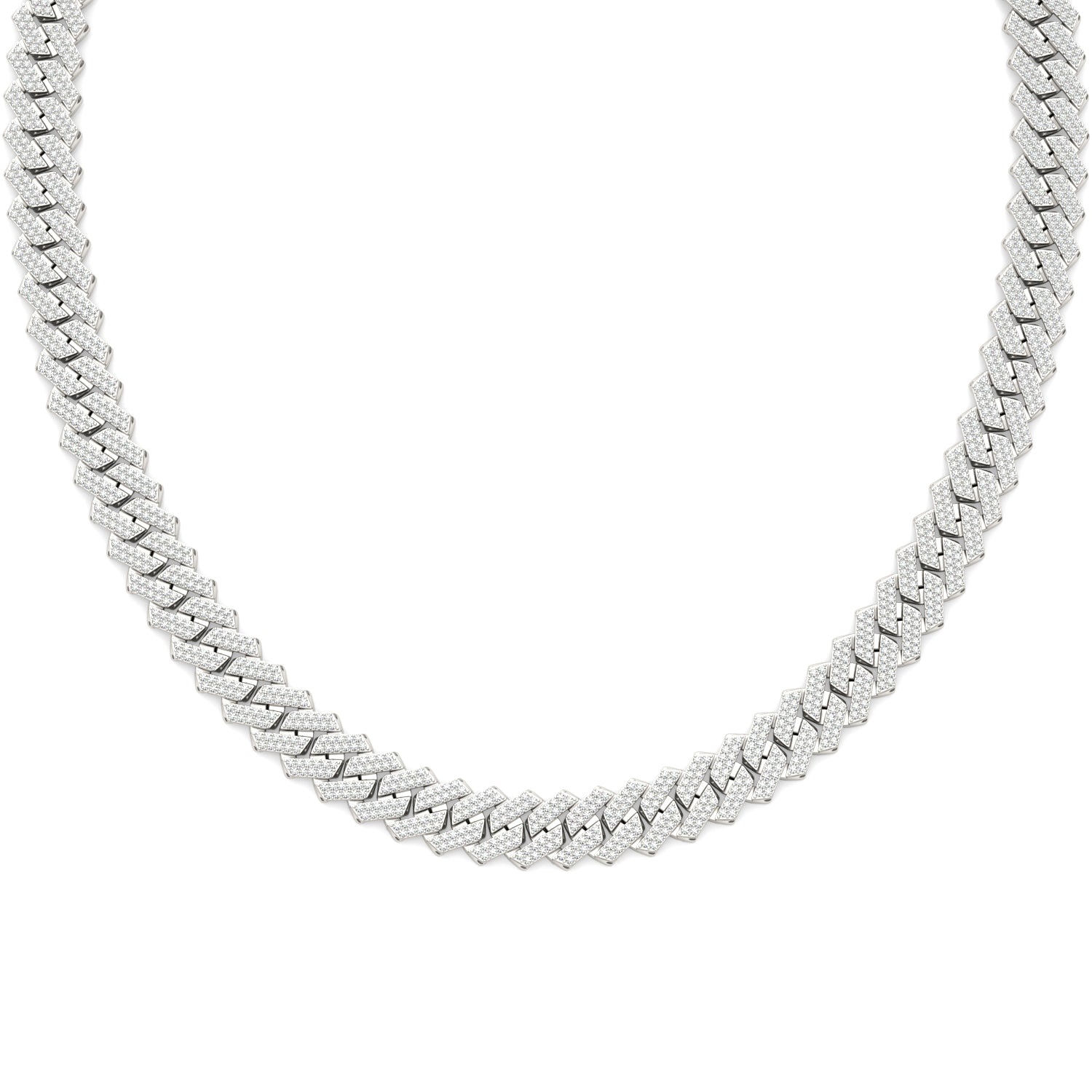 20 3/4 CTW Round Caydia® Lab Grown Diamond Cuban Link 22in Necklace