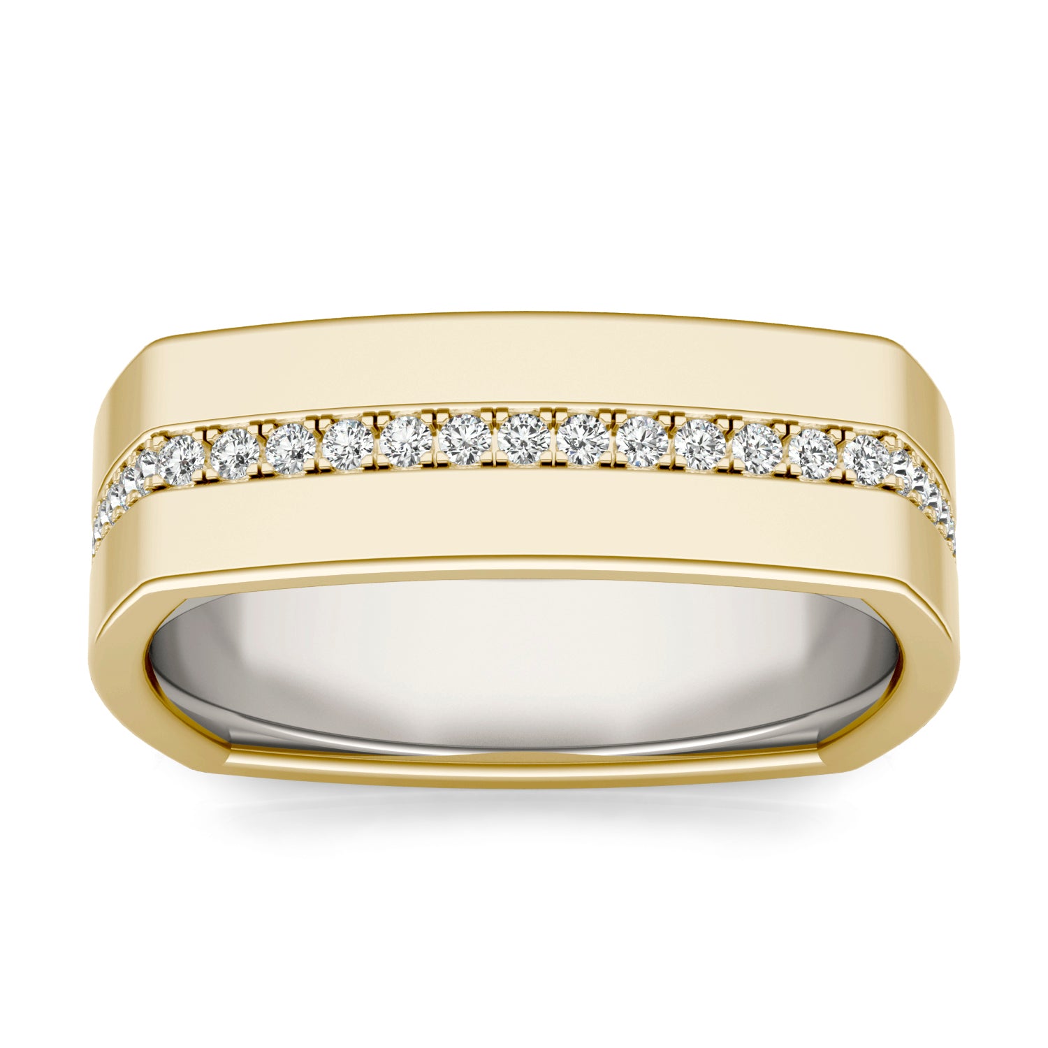 1/2 CTW Round Caydia® Lab Grown Diamond Geometric Eternity Ring