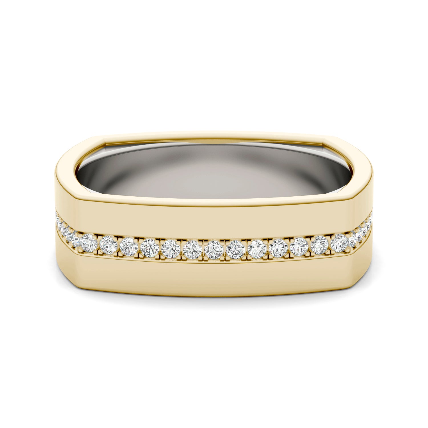 1/2 CTW Round Caydia® Lab Grown Diamond Geometric Eternity Ring