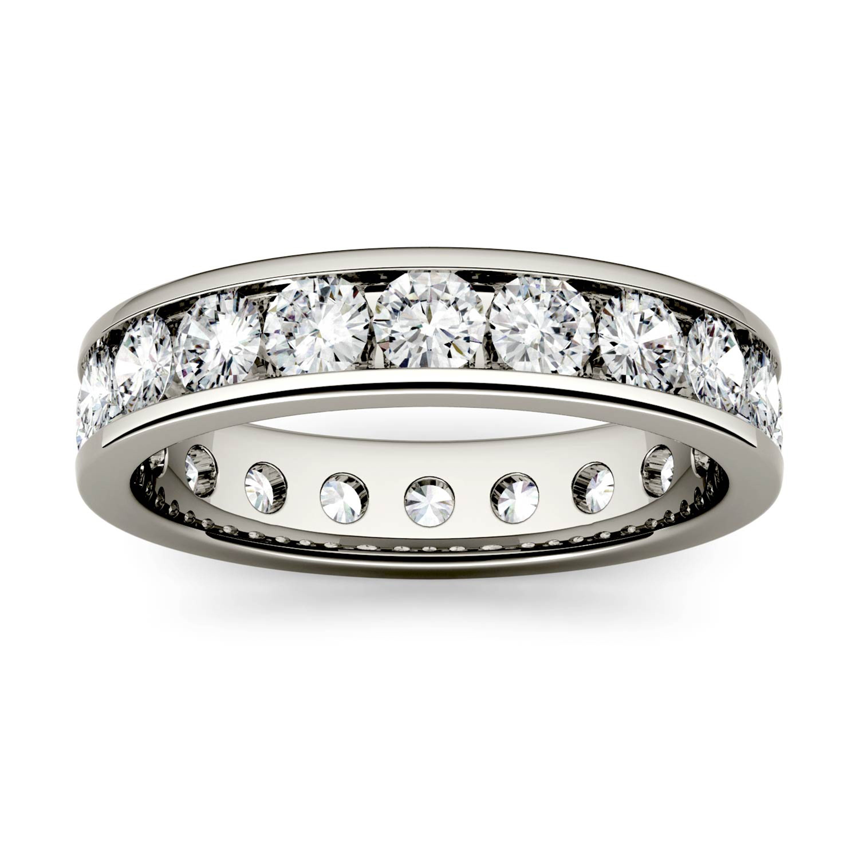 2 1/10 CTW Round Caydia® Lab Grown Diamond Channel Set Band Ring