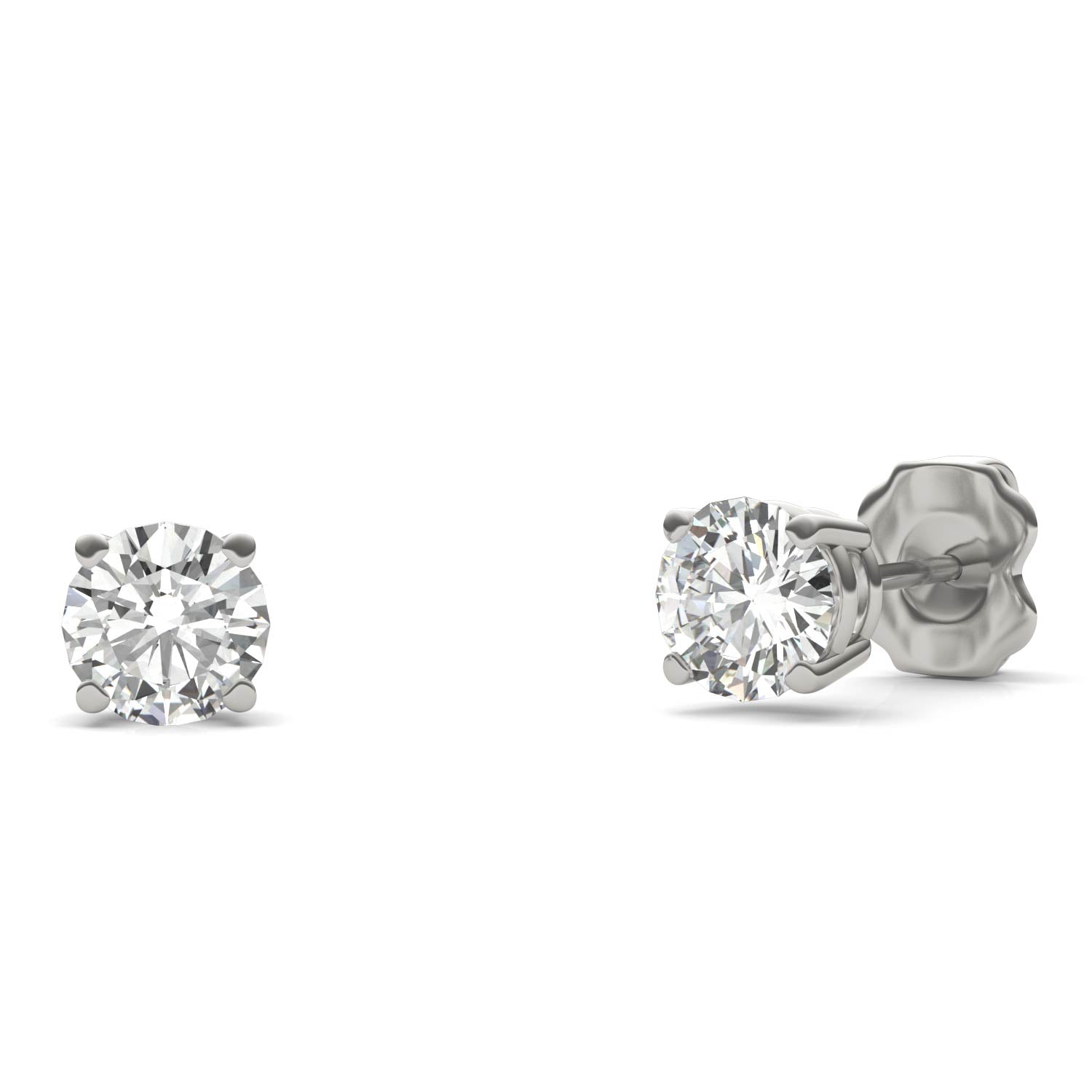 1.00 CTW DEW Round Forever Bright™ Moissanite Earrings