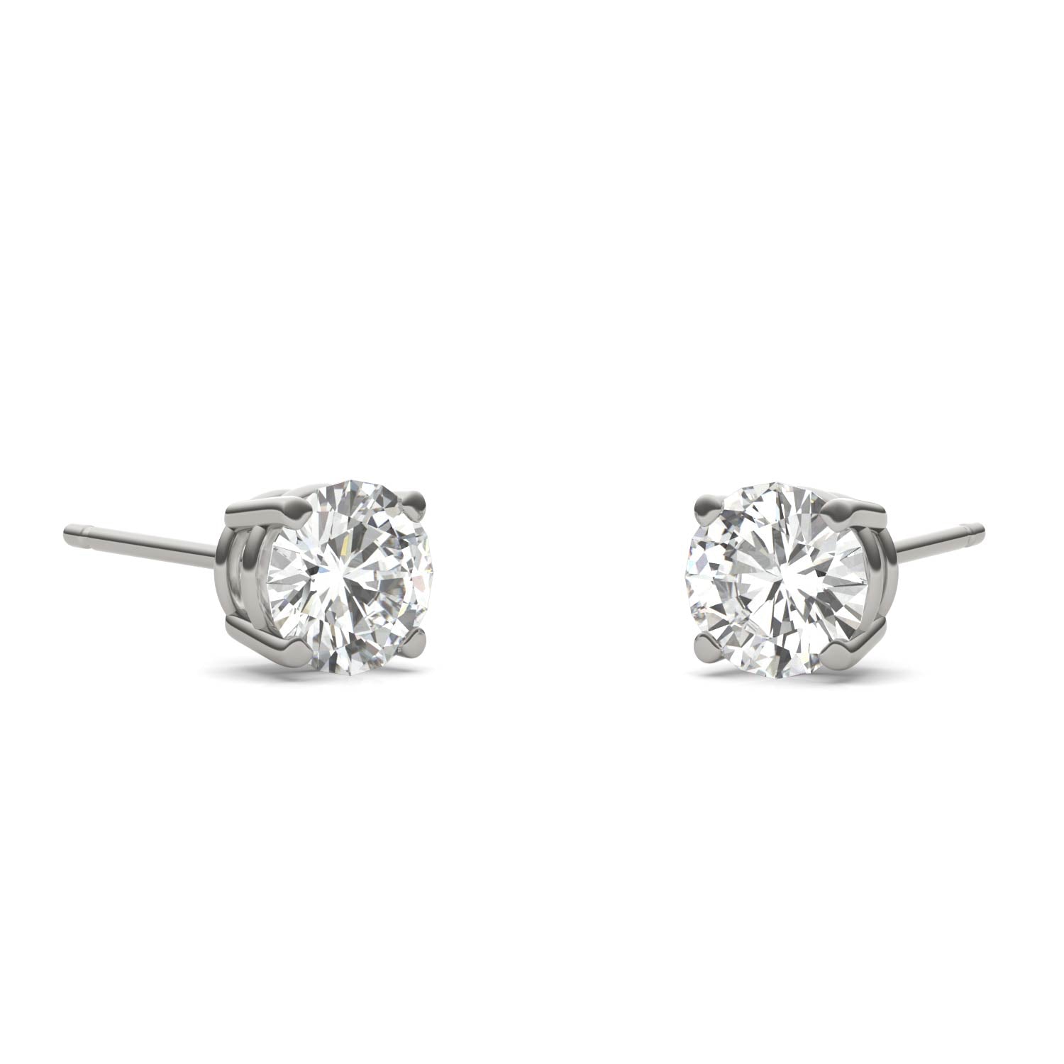 1.00 CTW DEW Round Forever Bright™ Moissanite Earrings