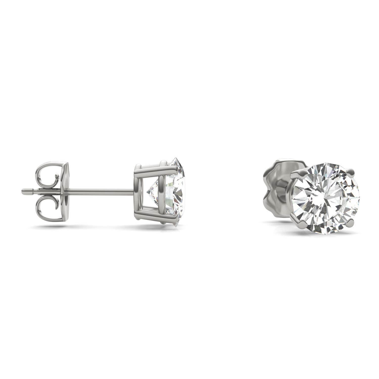 2.00 CTW DEW Round Forever Bright™ Moissanite Earrings