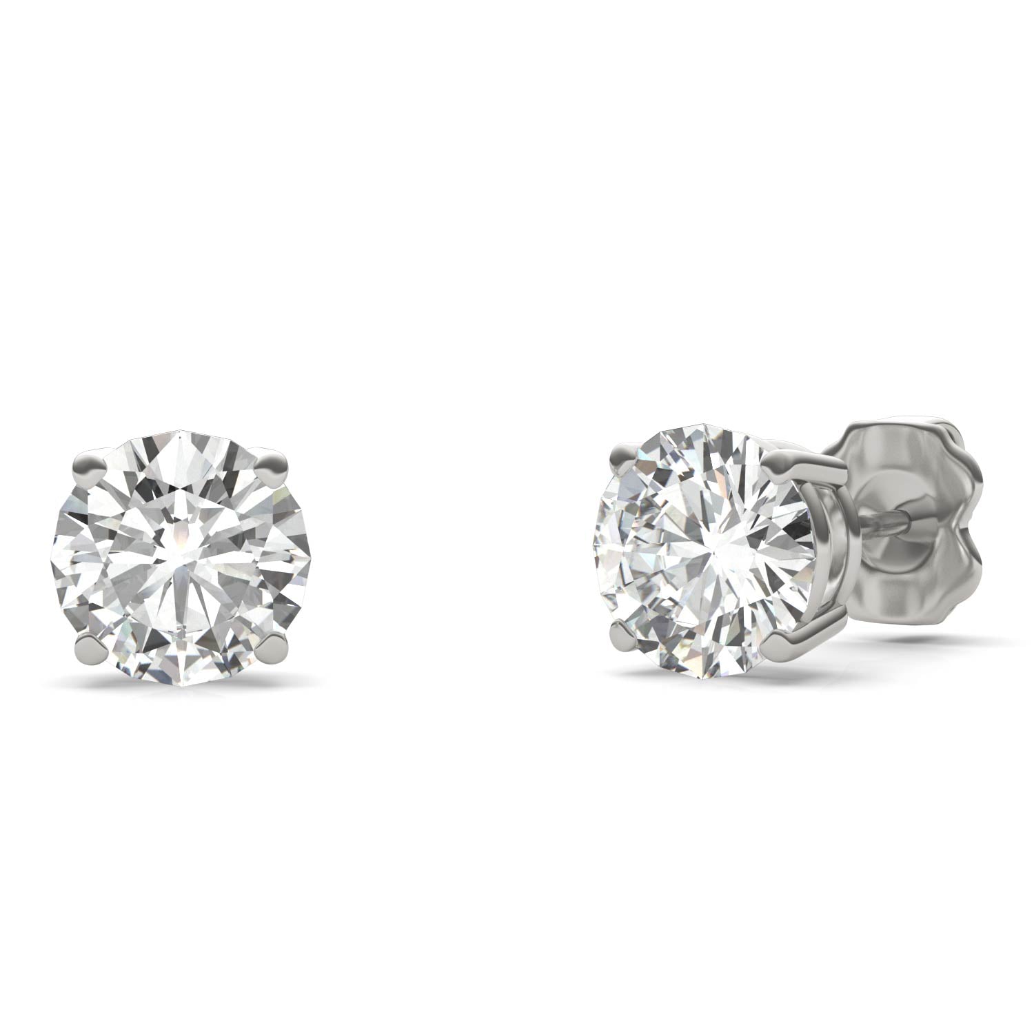 2.00 CTW DEW Round Forever Bright™ Moissanite Earrings