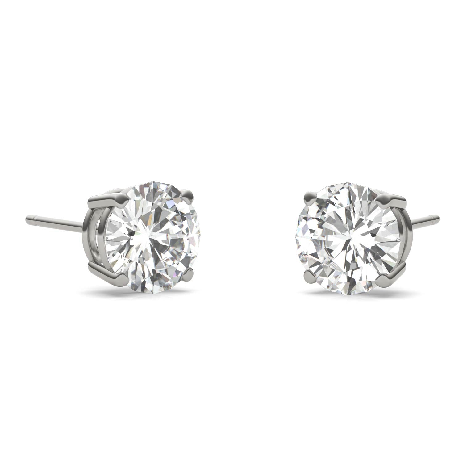 2.00 CTW DEW Round Forever Bright™ Moissanite Earrings