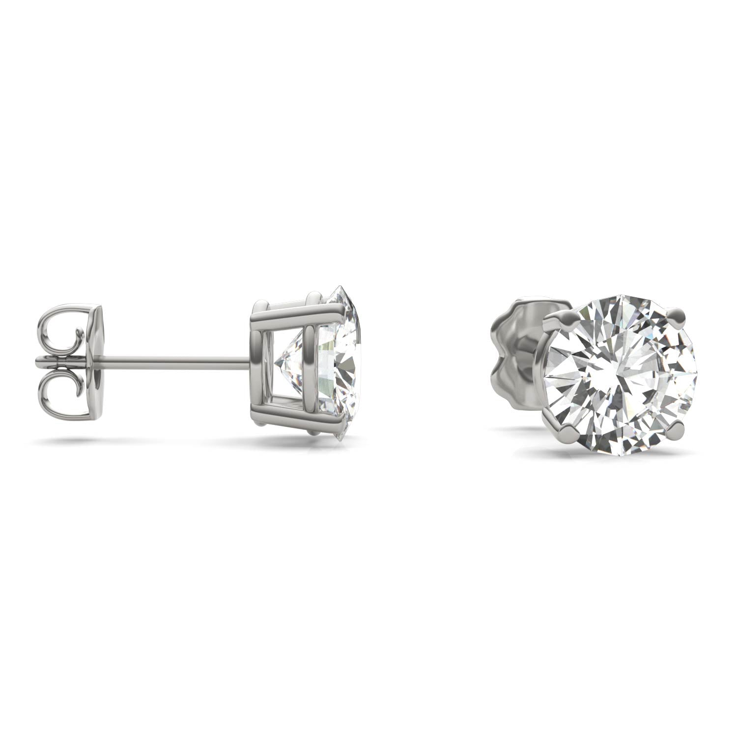 3.00 CTW DEW Round Forever Bright™ Moissanite Earrings