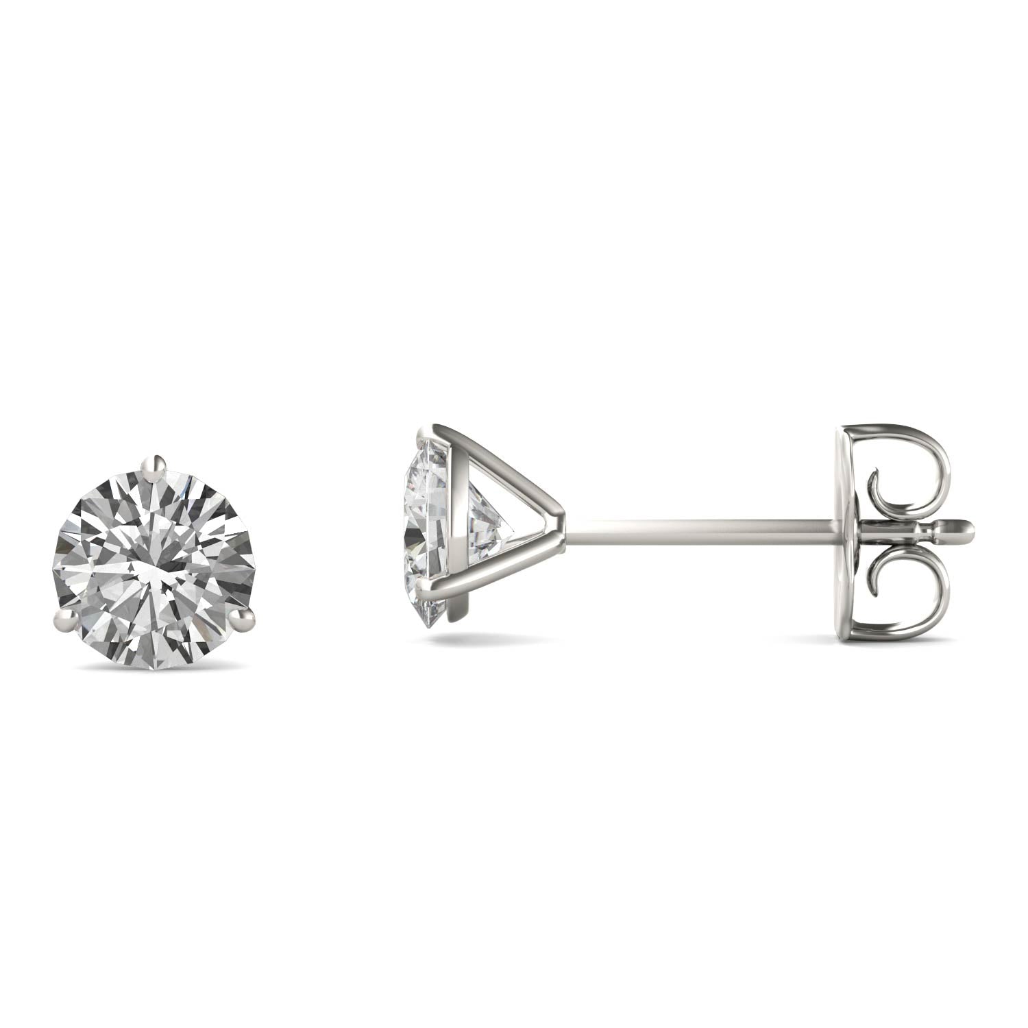 1.20 CTW DEW Round Forever Bright™ Moissanite Earrings