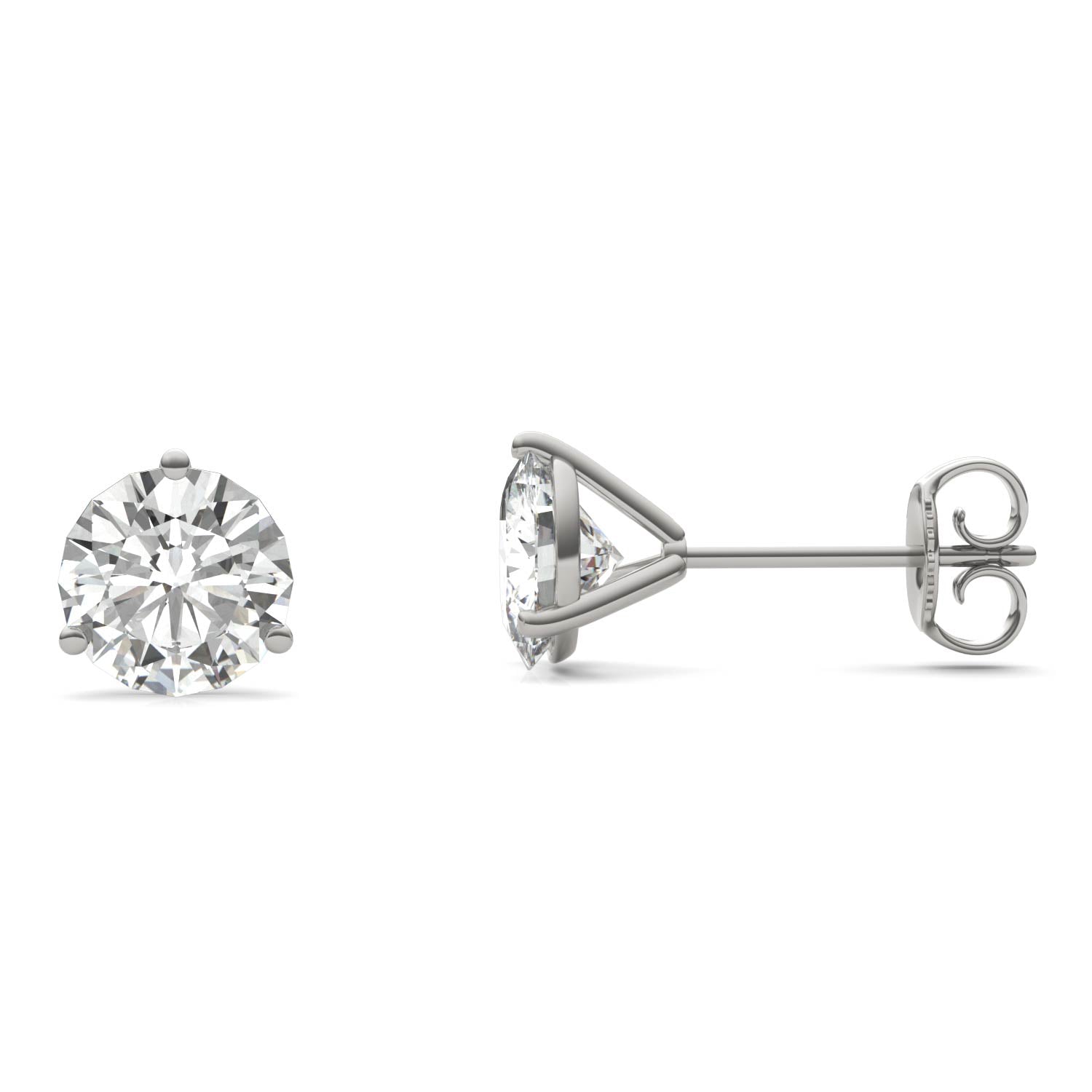 1.60 CTW DEW Round Forever Bright™ Moissanite Earrings