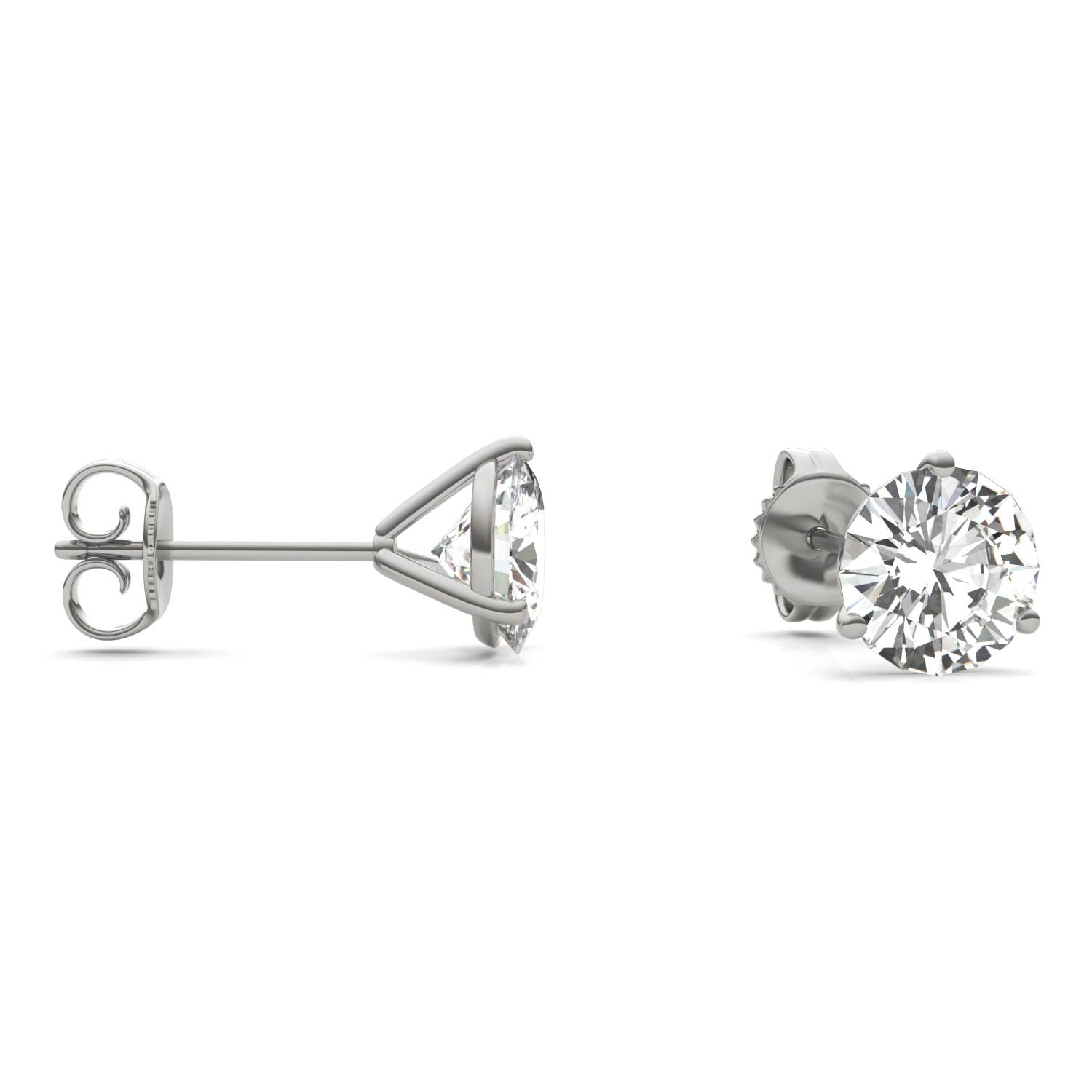 2.00 CTW DEW Round Forever Bright™ Moissanite Earrings