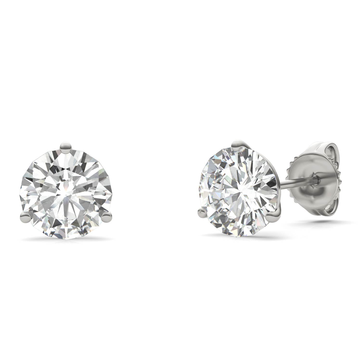 1.60 CTW DEW Round Forever Bright™ Moissanite Earrings