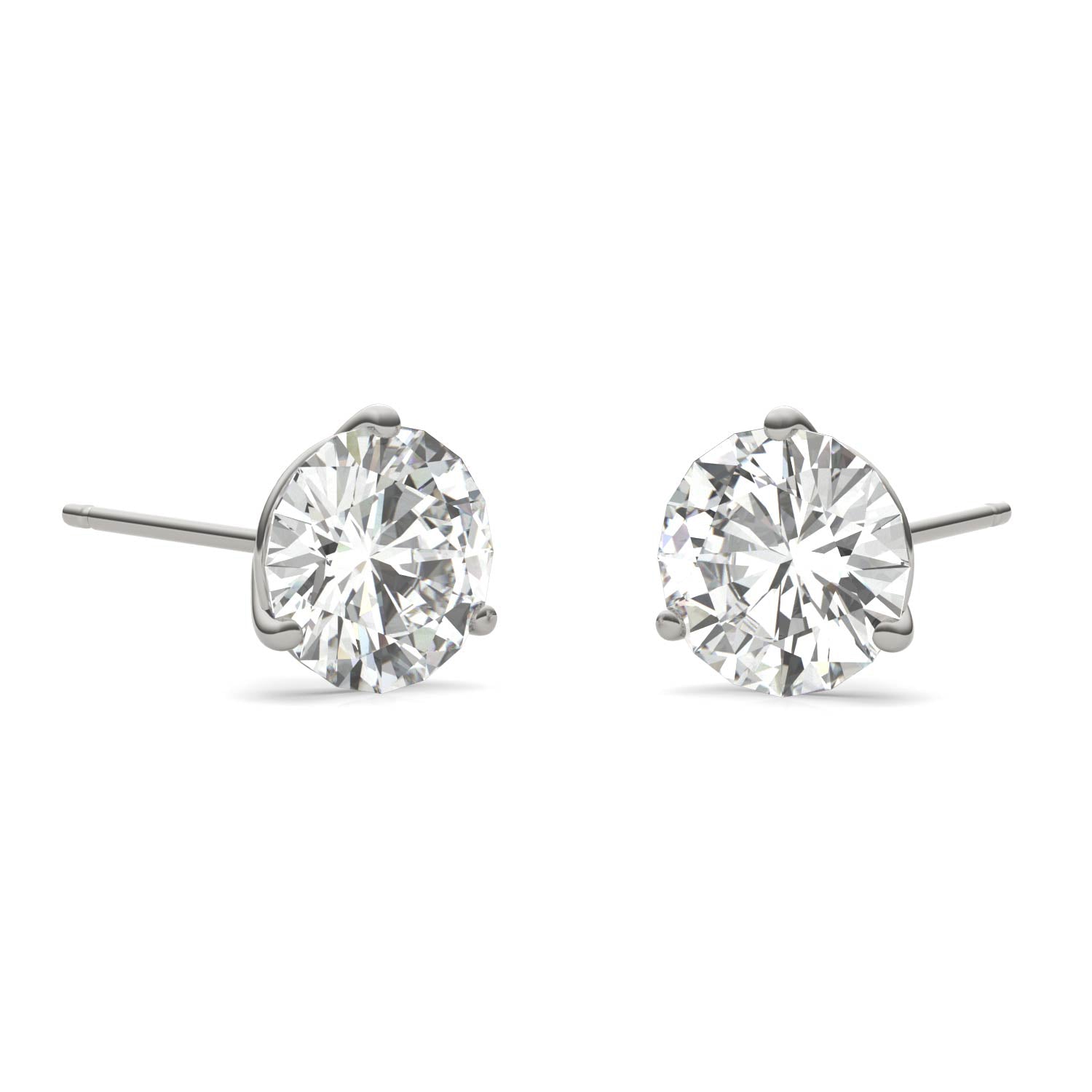 1.60 CTW DEW Round Forever Bright™ Moissanite Earrings