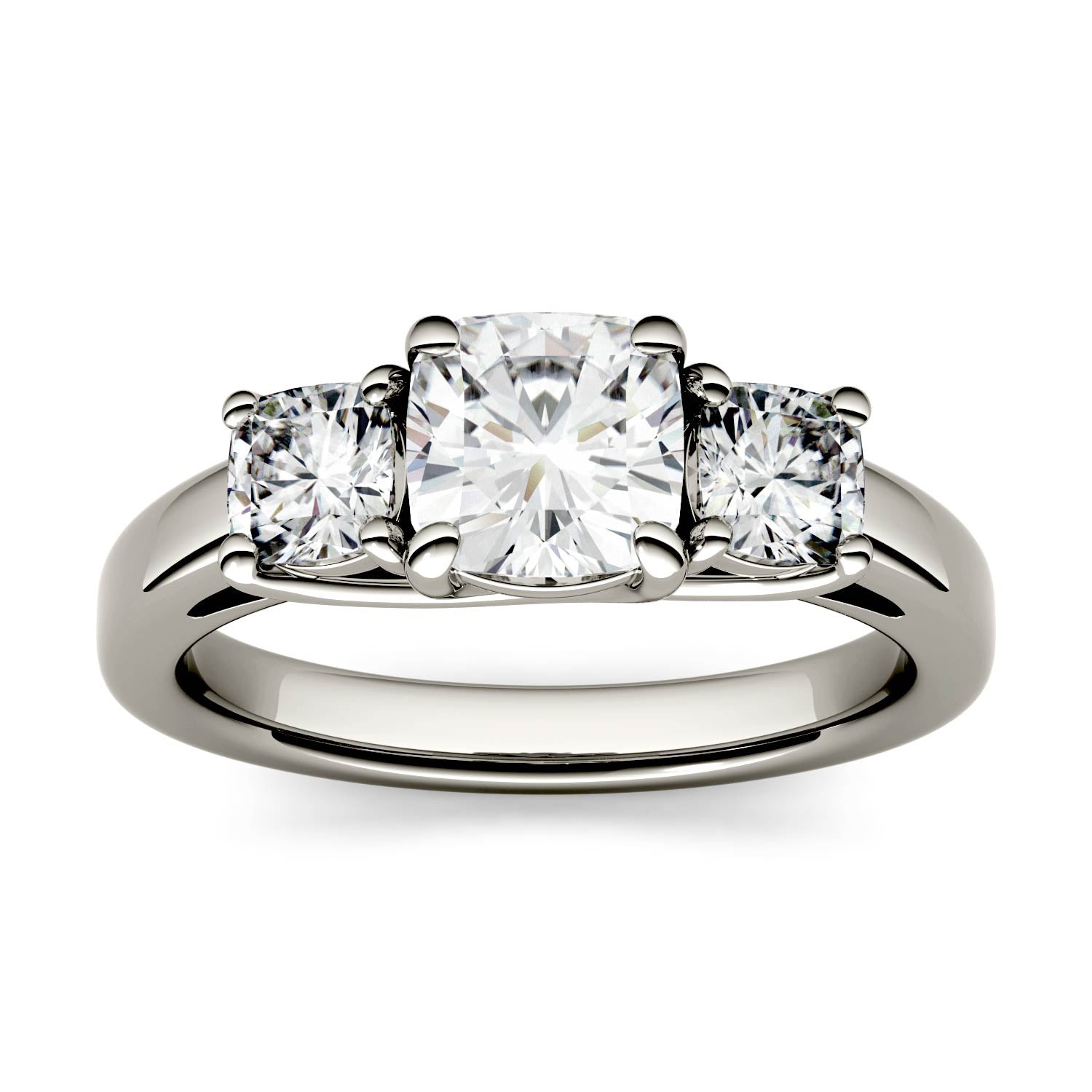 1.76 CTW DEW Cushion Forever Bright™ Moissanite Ring