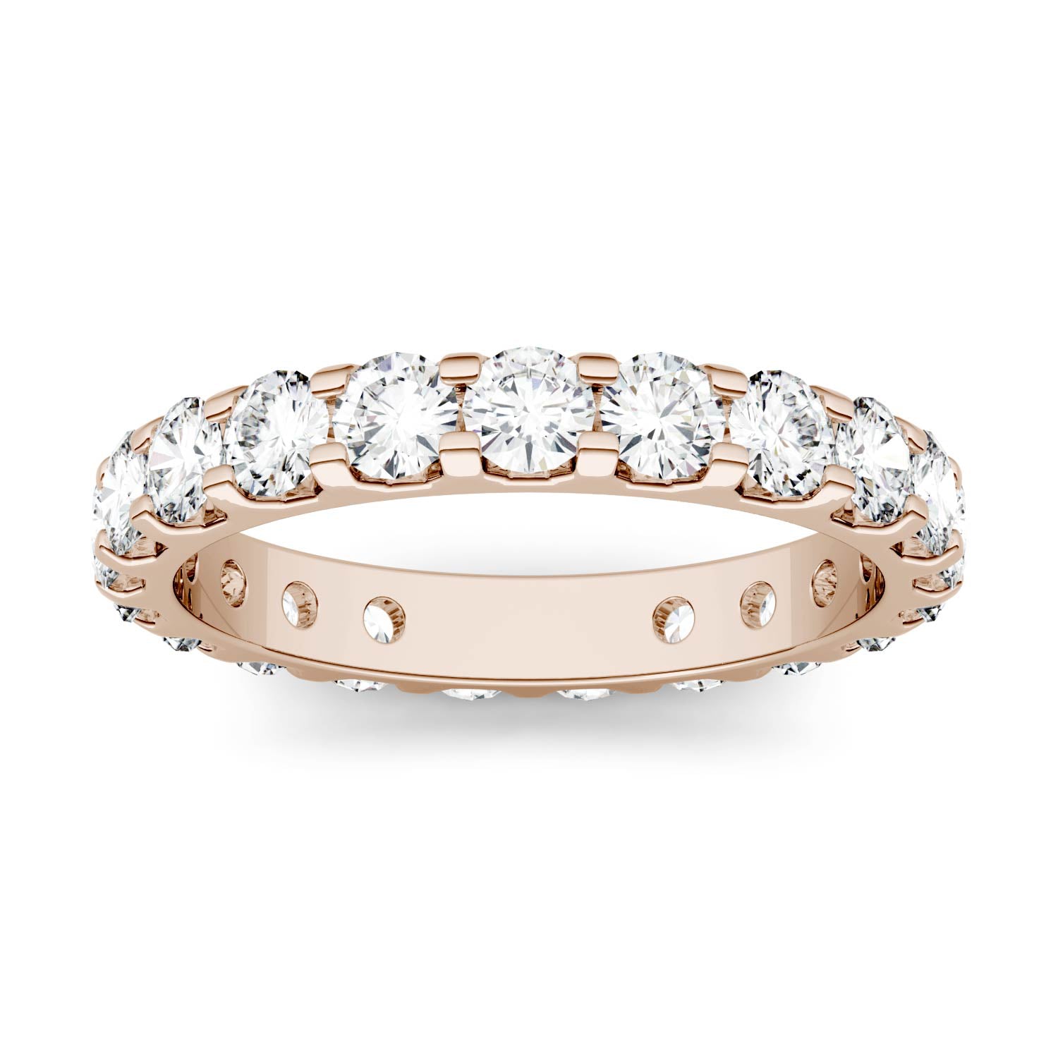 2.10 CTW DEW Round Forever One™ Moissanite Eternity Band Ring