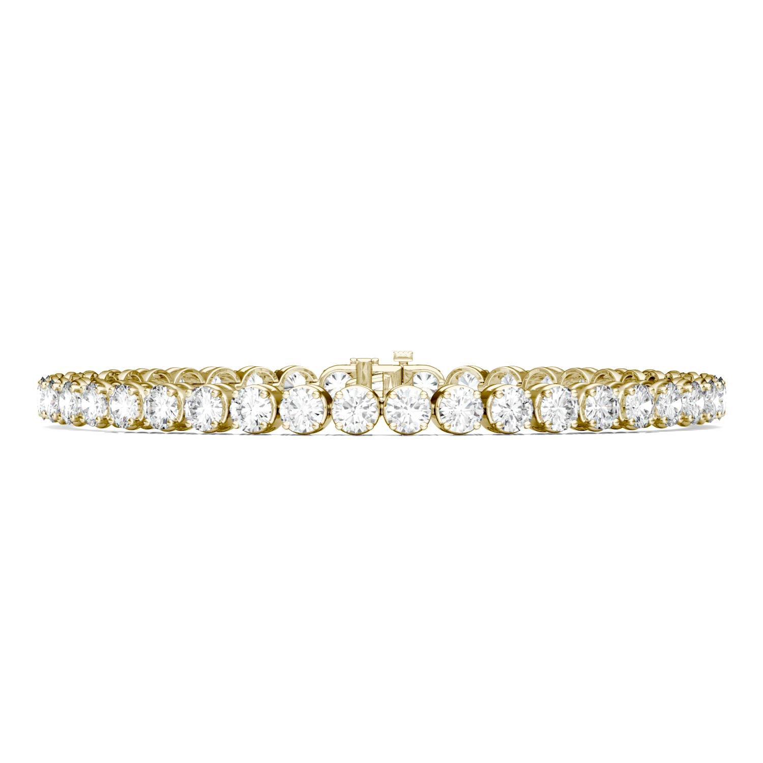 6.88 CTW DEW Round Forever One™ Moissanite Modern Tennis Bracelet