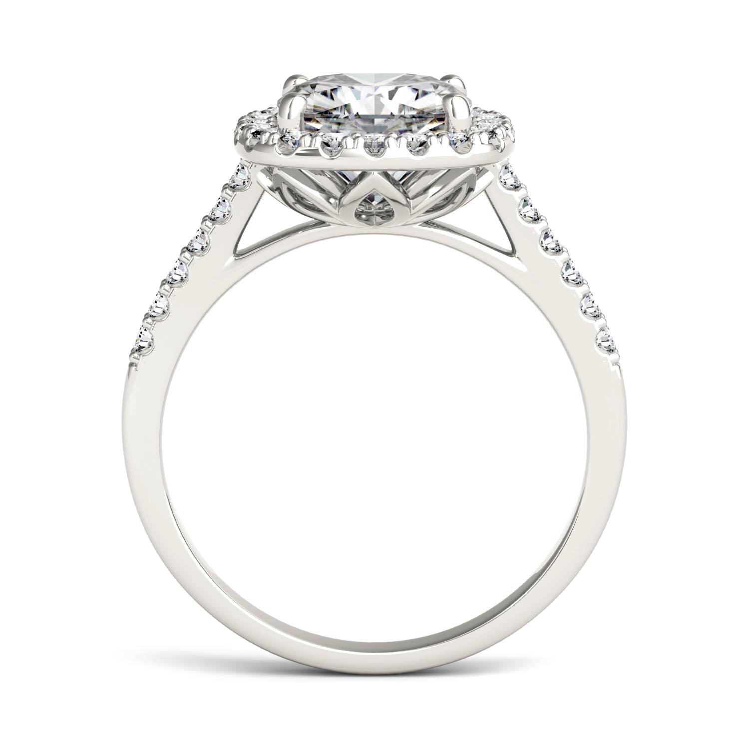 2.88 CTW DEW Cushion Forever Bright™ Moissanite Ring