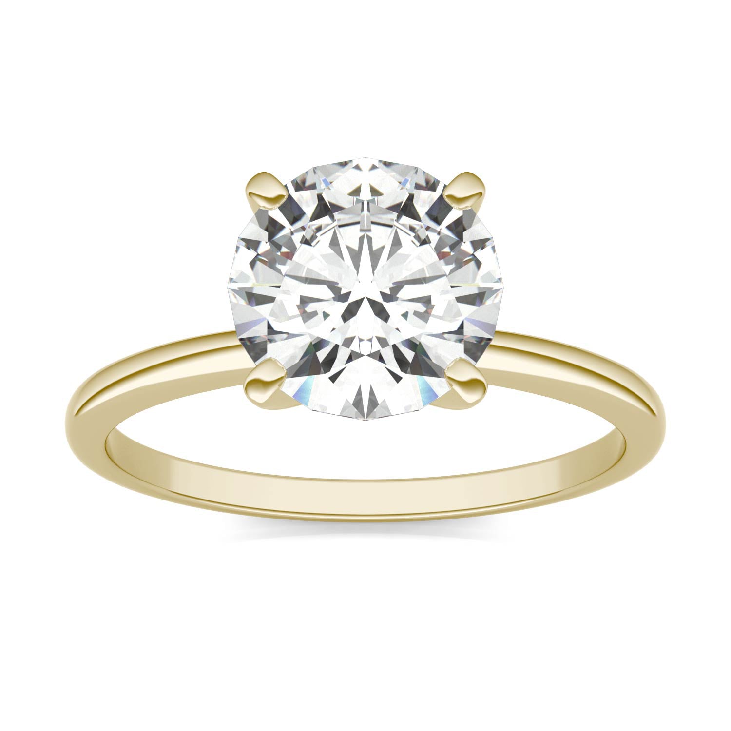 1.90 CTW DEW Round Forever One™ Moissanite Solitaire Engagement Ring