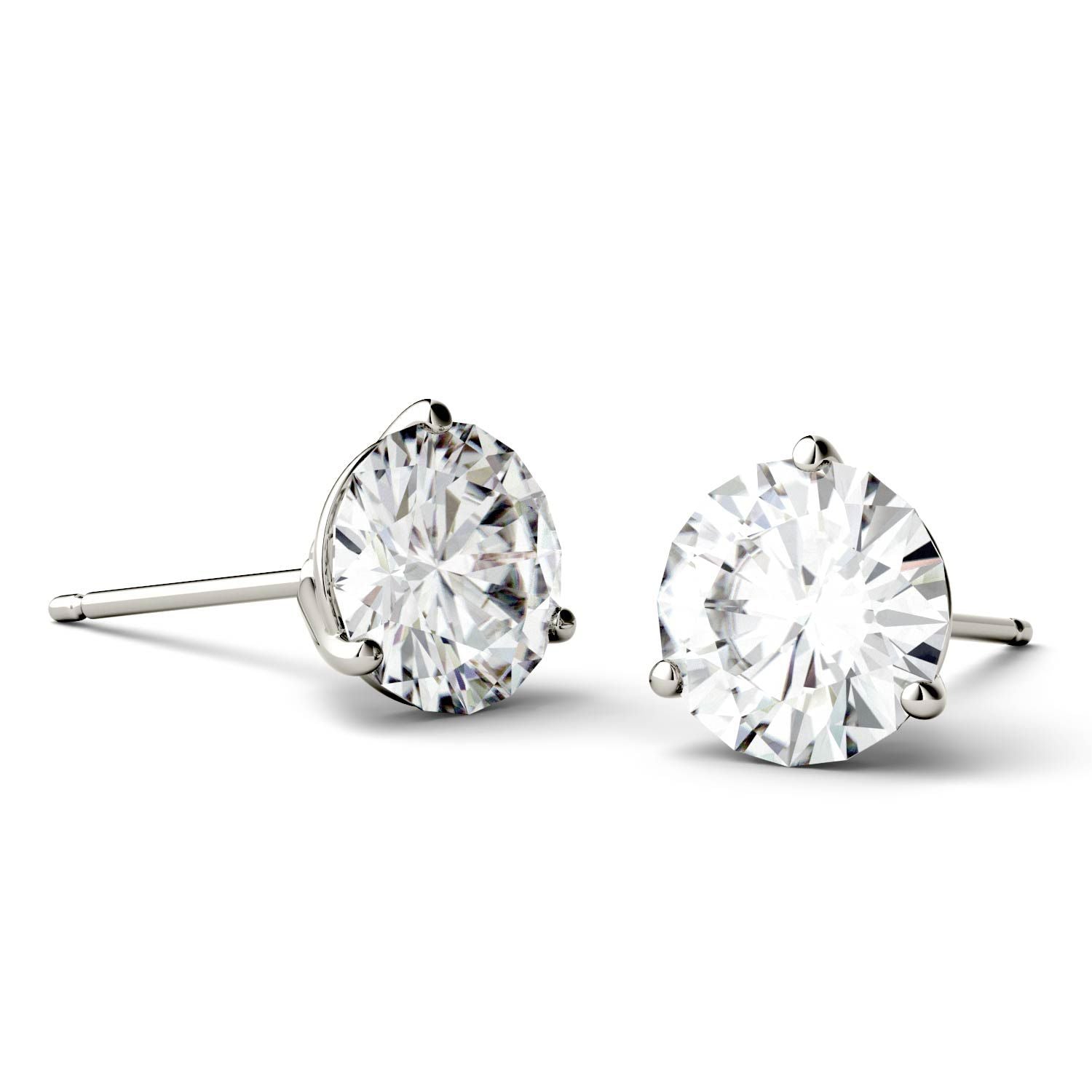 3.00 CTW DEW Round Forever Bright™ Moissanite Earrings