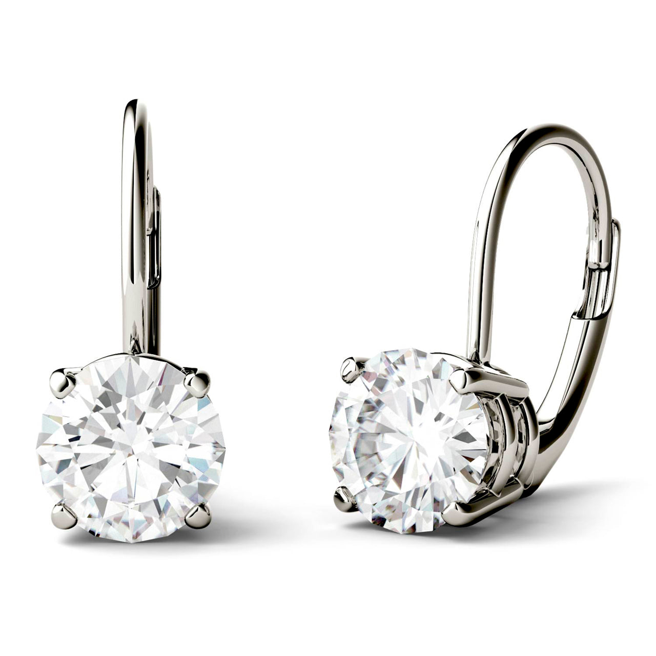 2.00 CTW DEW Round Forever Bright™ Moissanite Earrings