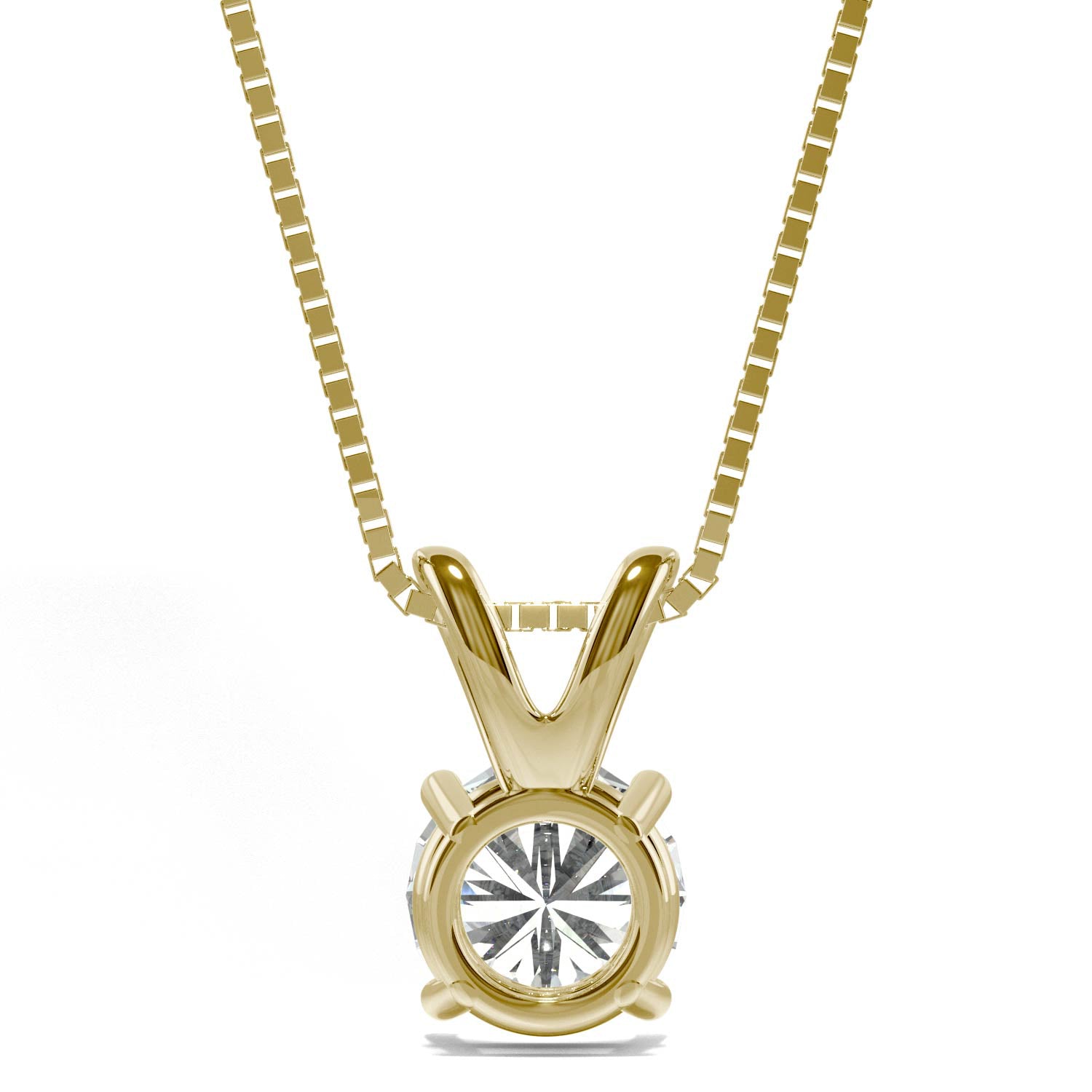 1.00 CTW DEW Round Forever Bright™ Moissanite Necklace