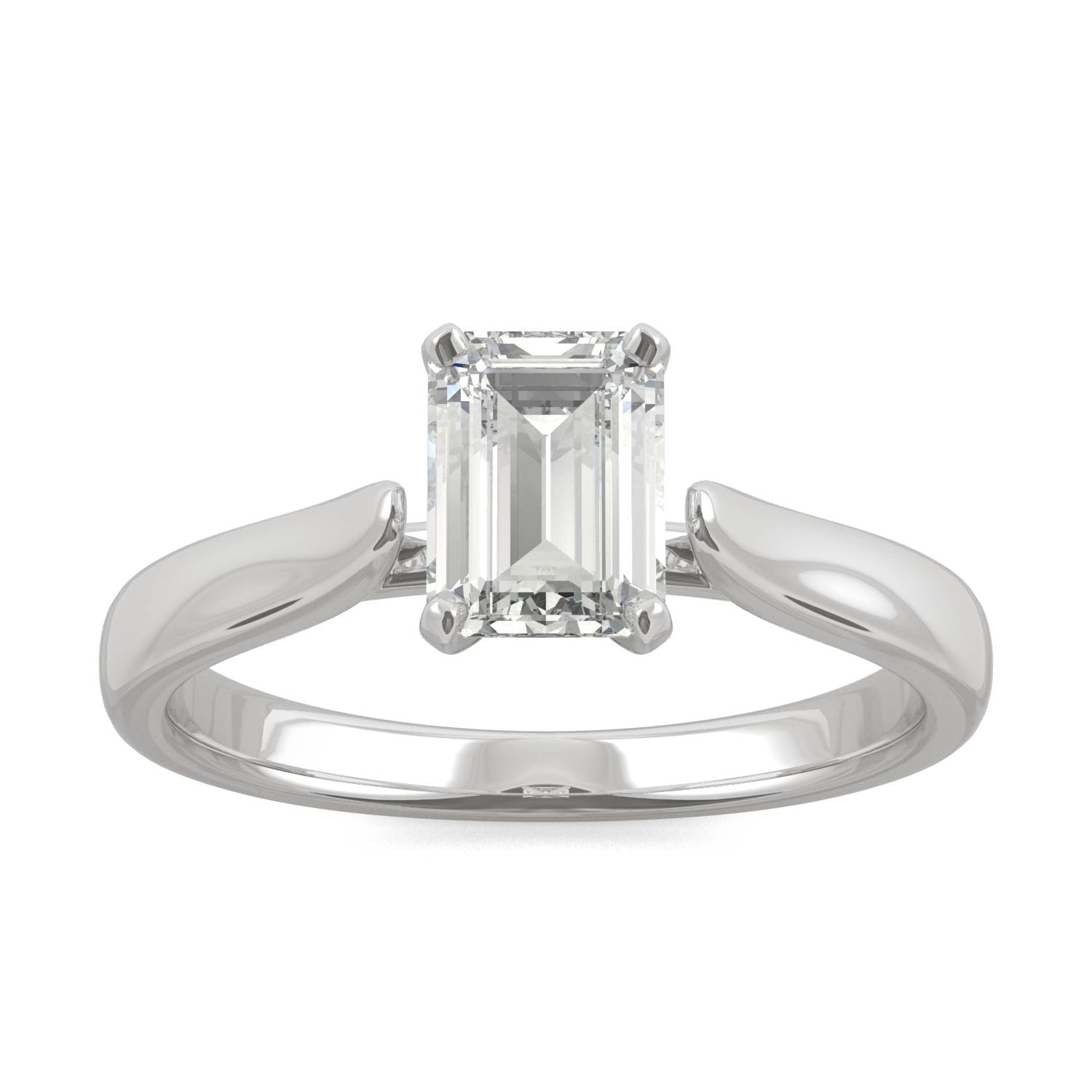 1.01 CTW DEW Emerald Forever Bright™ Moissanite Ring