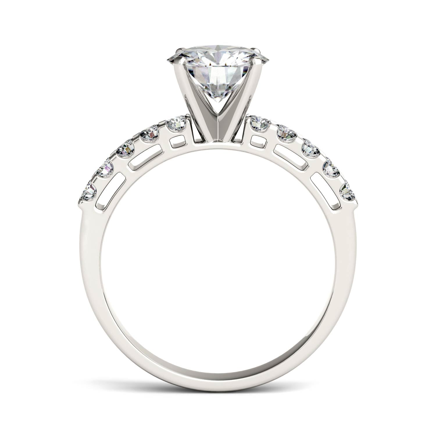 1.80 CTW DEW Round Forever Bright™ Moissanite Ring