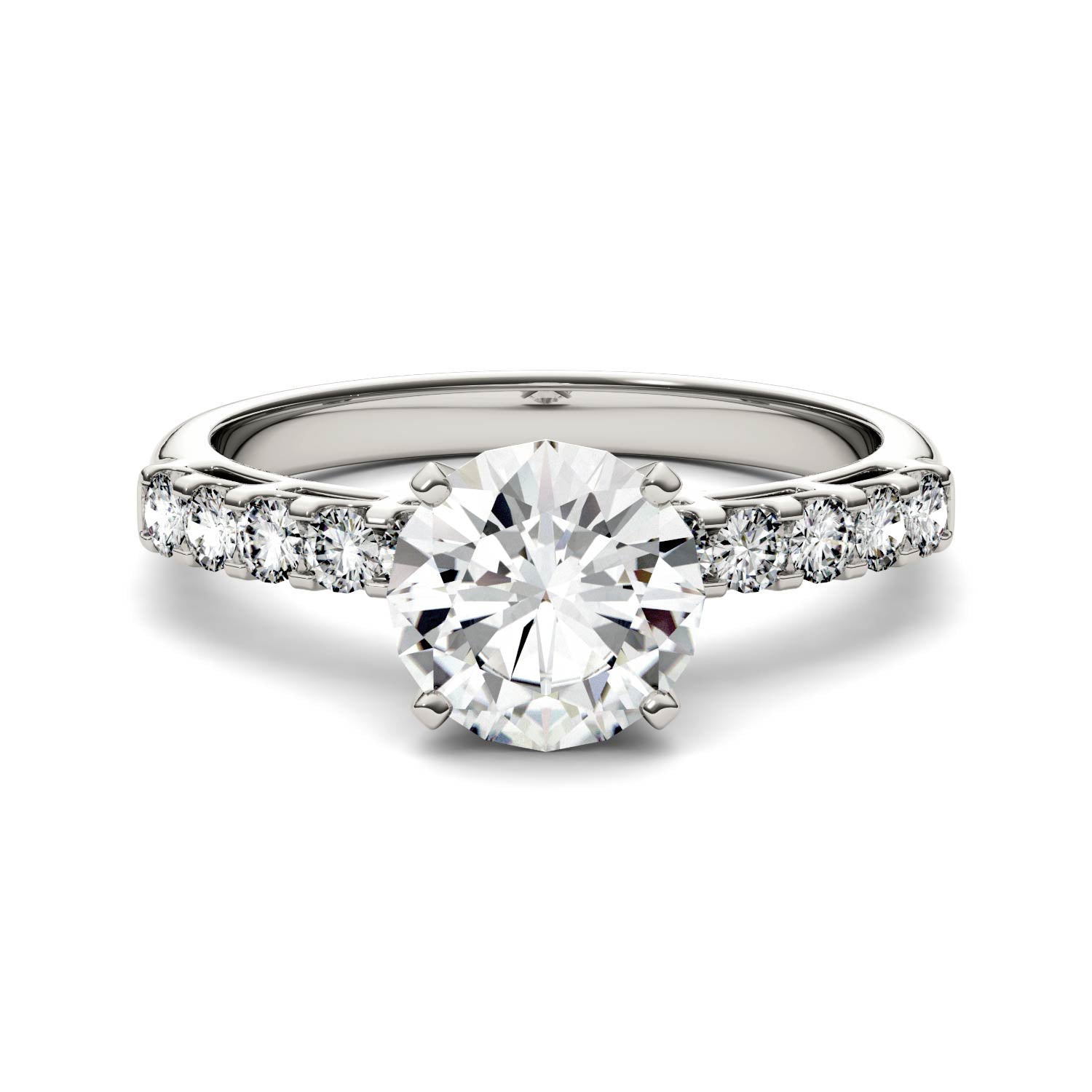 1.80 CTW DEW Round Forever Bright™ Moissanite Ring