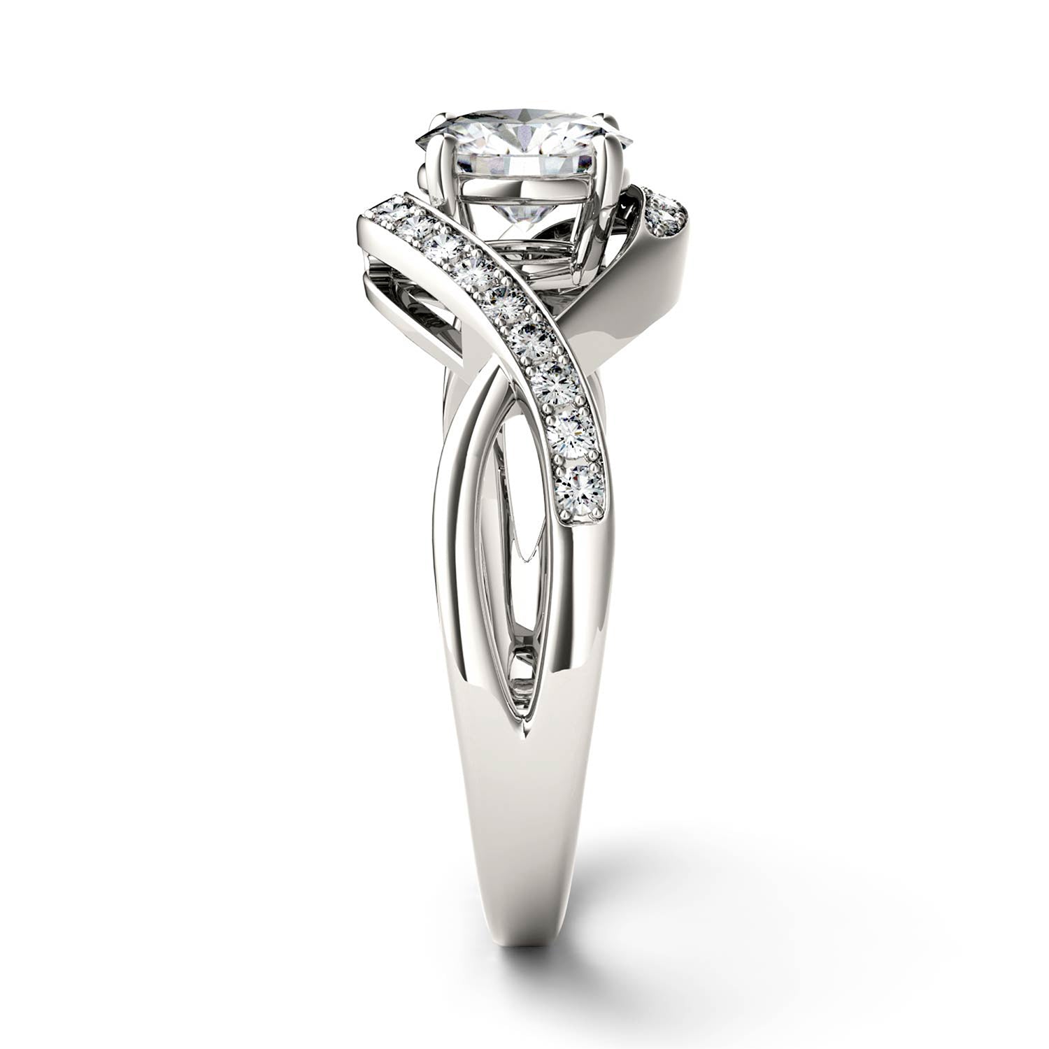 1.02 CTW DEW Round Forever Bright™ Moissanite Ring