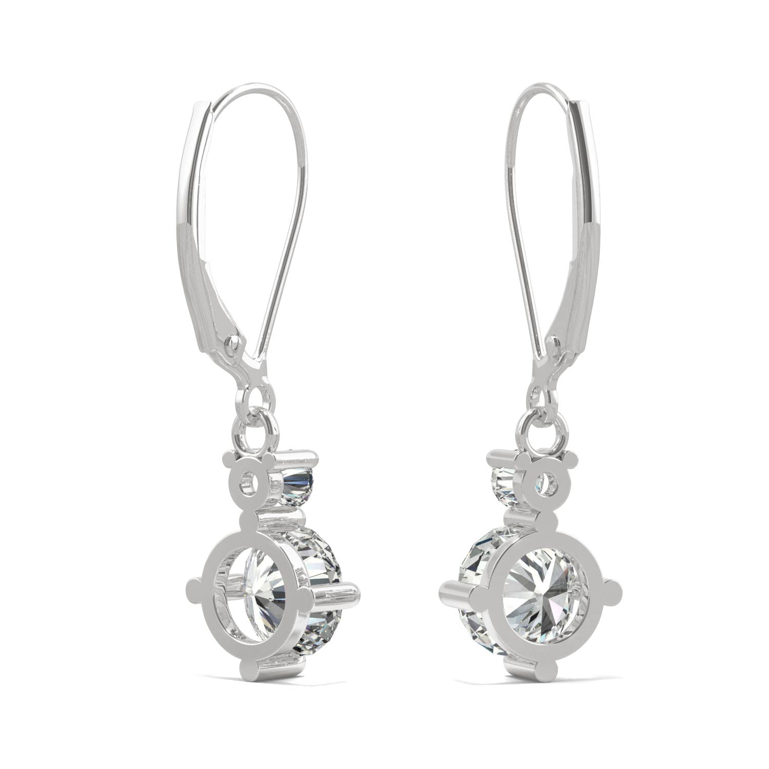 1.72 CTW DEW Round Forever Bright™ Moissanite Earrings