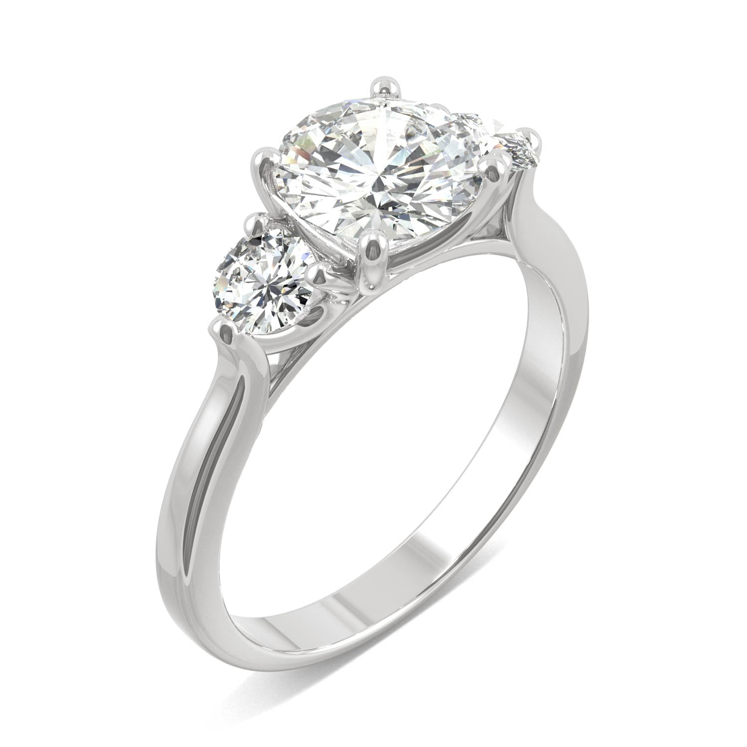 1.52 CTW DEW Round Forever Bright™ Moissanite Ring