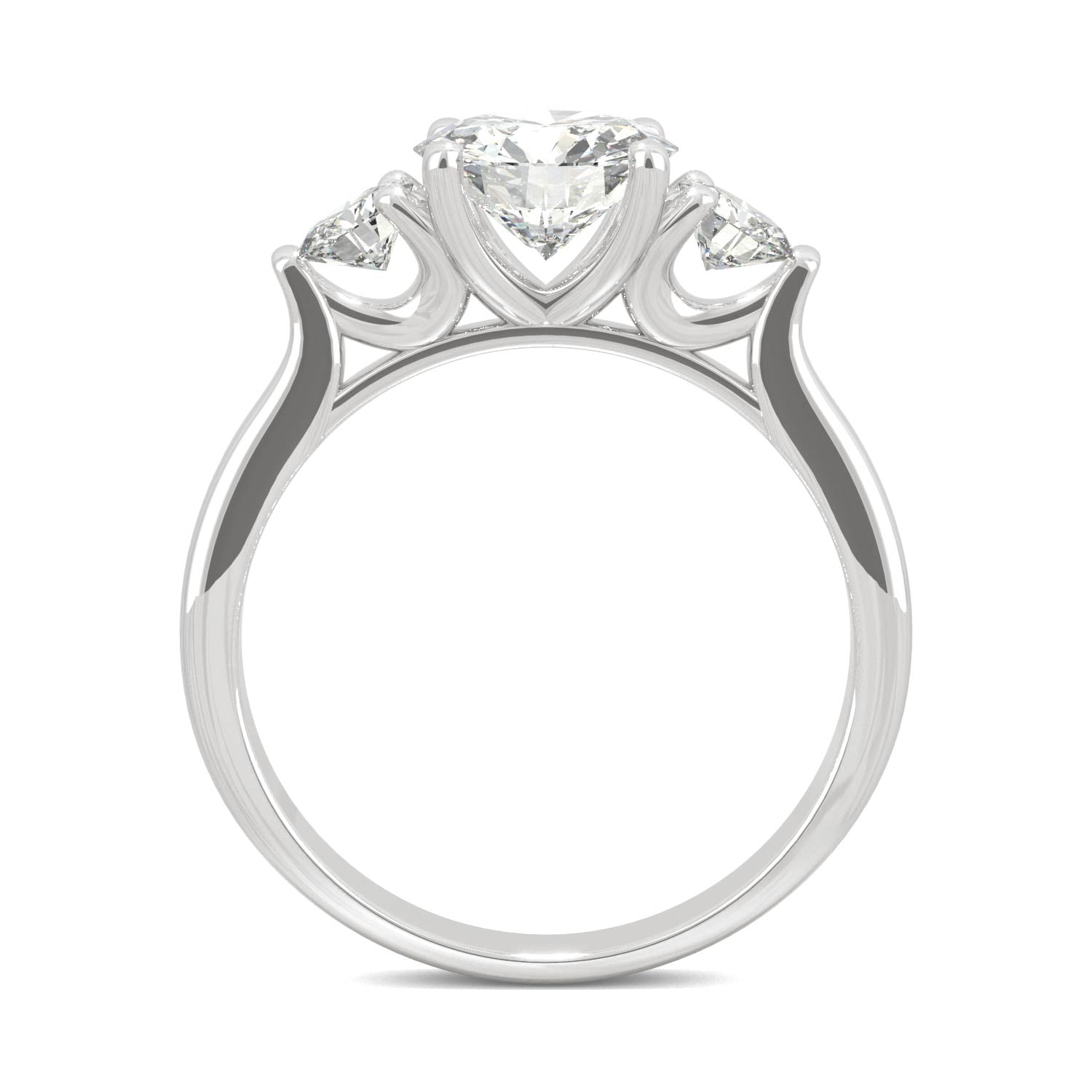 1.52 CTW DEW Round Forever Bright™ Moissanite Ring