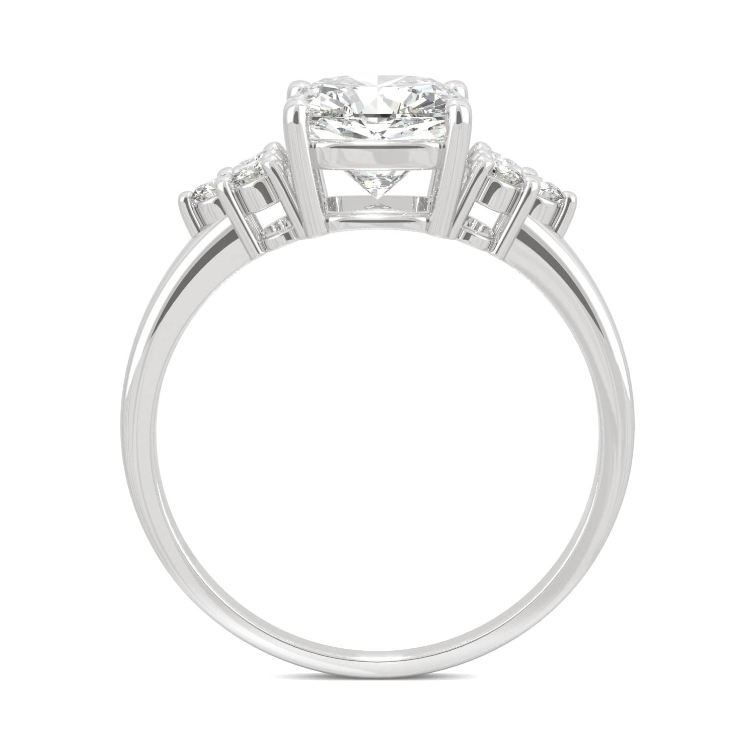 1.88 CTW DEW Cushion Forever Bright™ Moissanite Ring