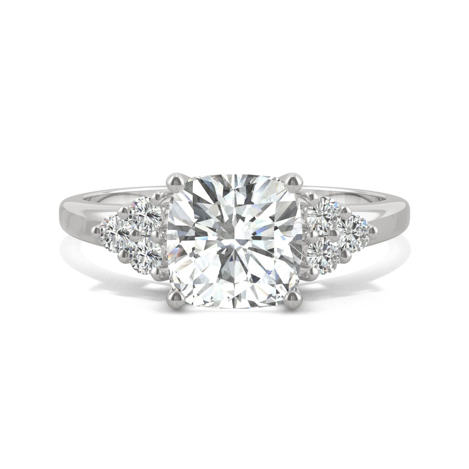 1.88 CTW DEW Cushion Forever Bright™ Moissanite Ring