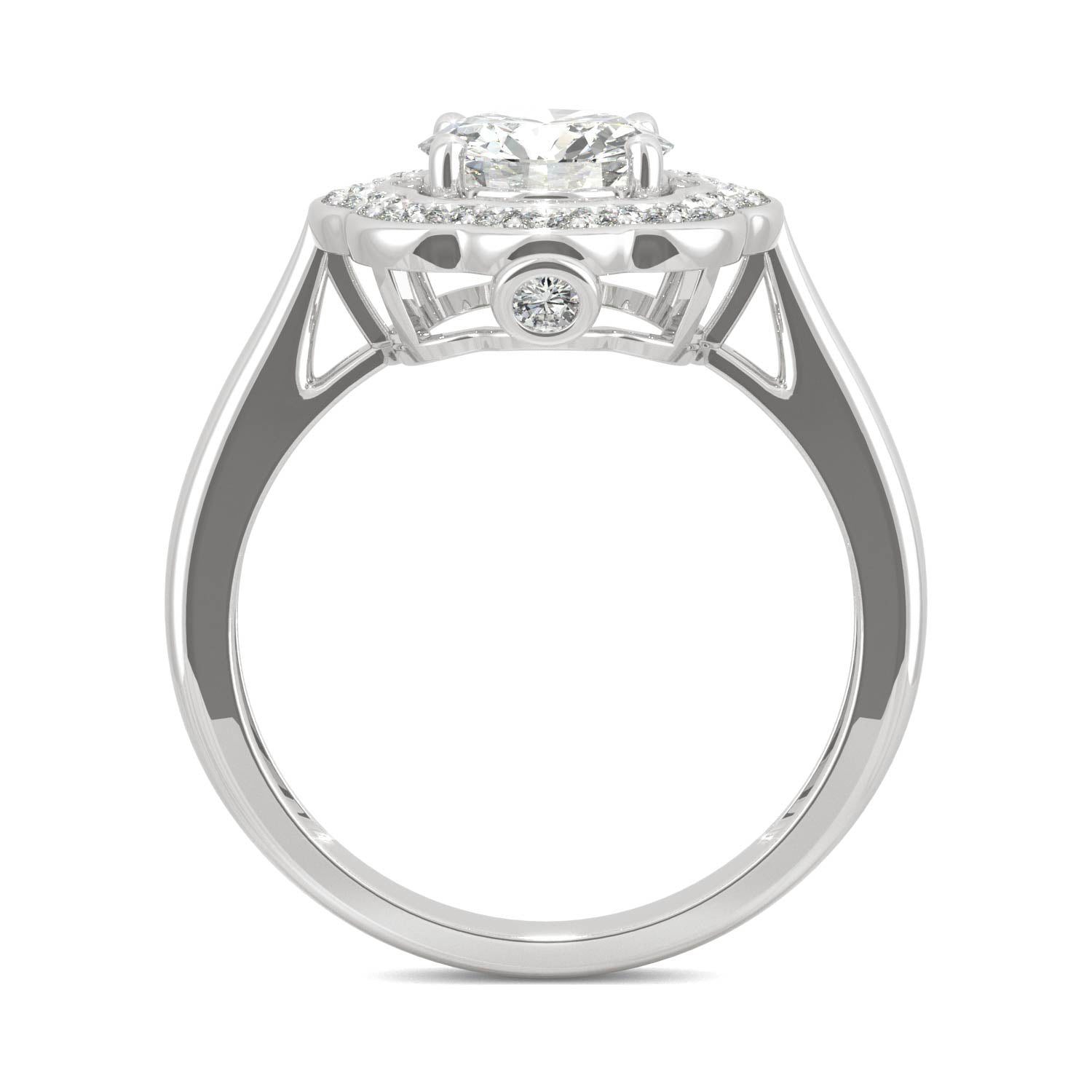 1.29 CTW DEW Round Forever Bright™ Moissanite Ring