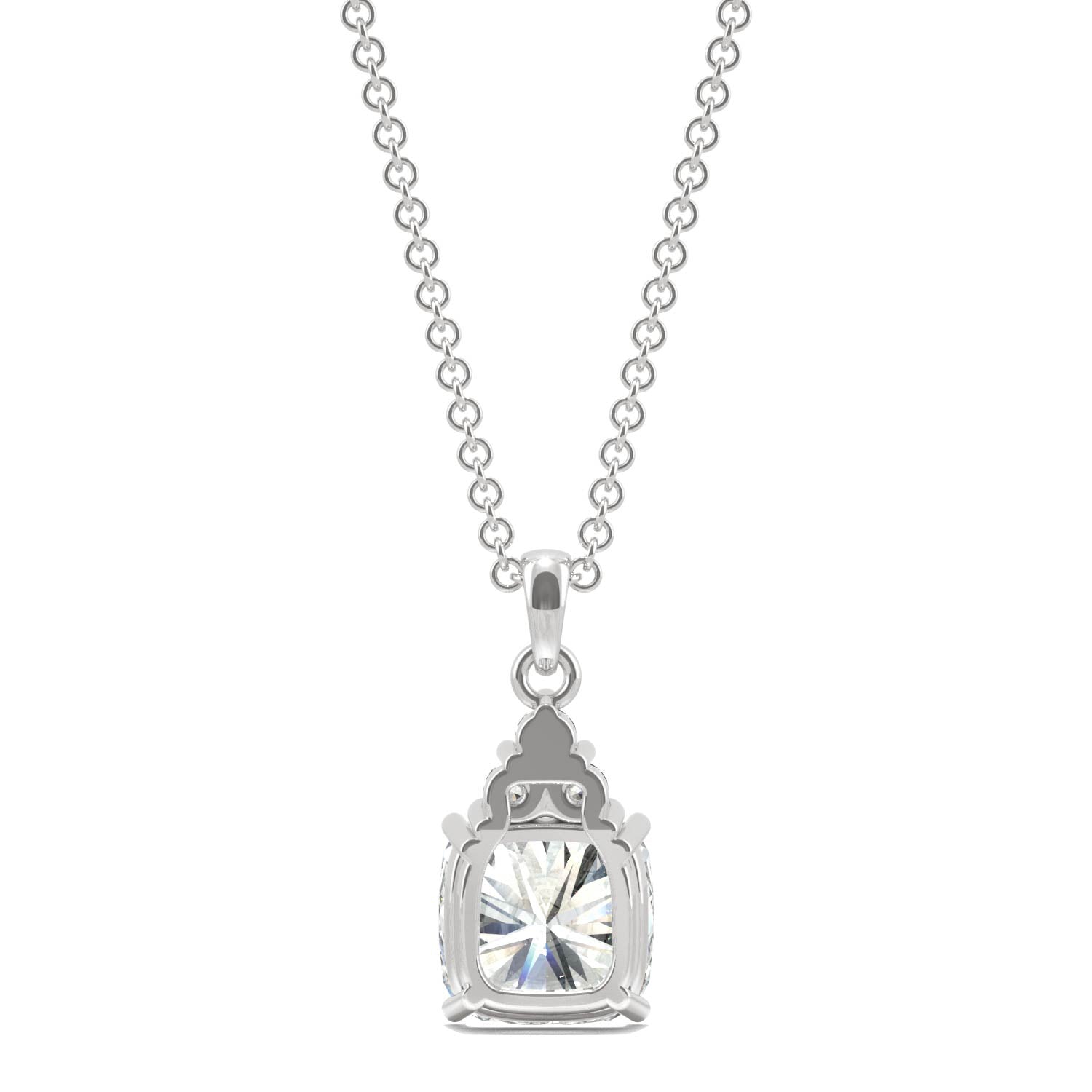 1.79 CTW DEW Cushion Forever Bright™ Moissanite Necklace