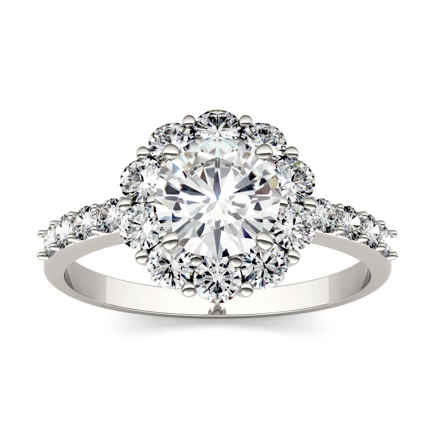 1.78 CTW DEW Round Forever Bright™ Moissanite Ring