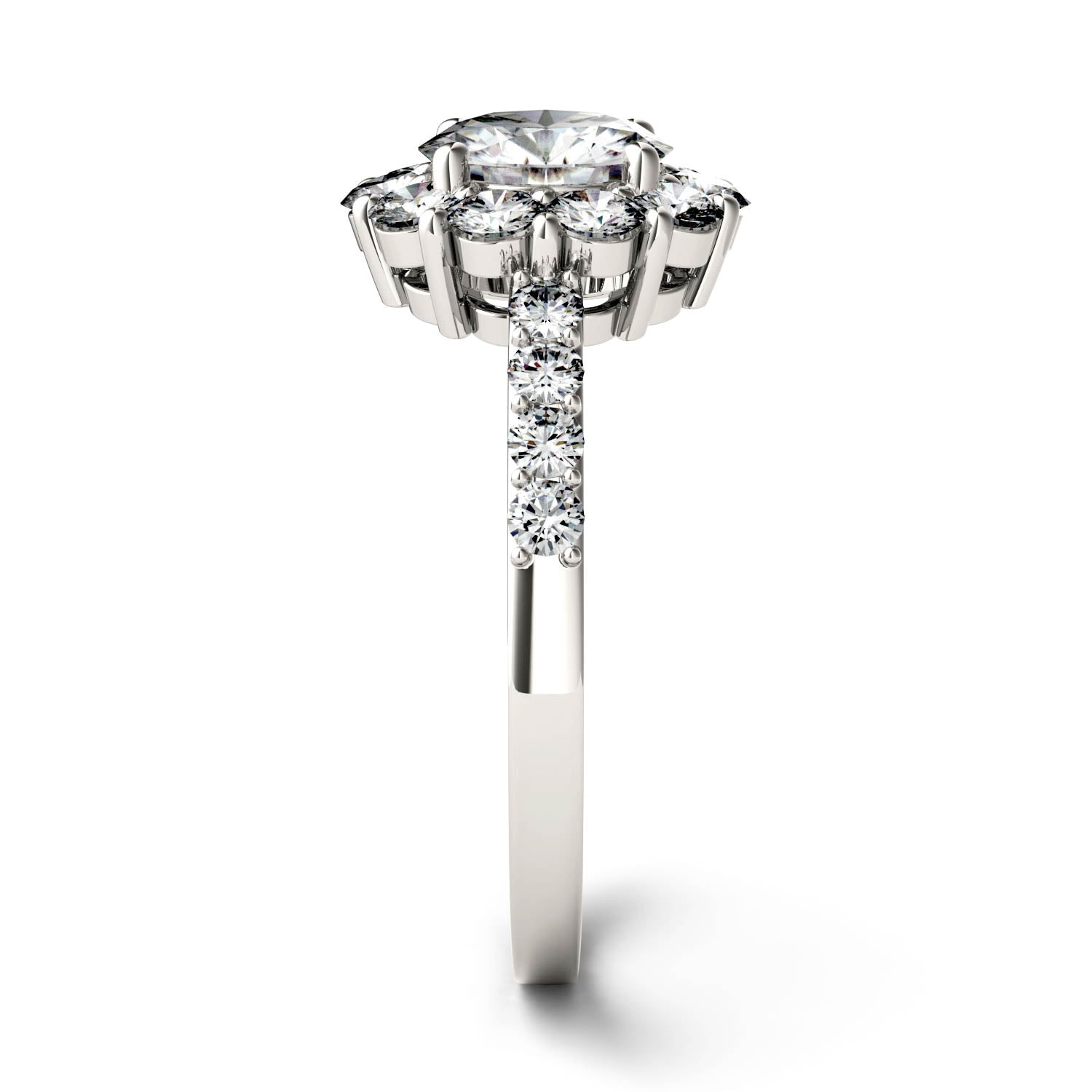 1.78 CTW DEW Round Forever Bright™ Moissanite Ring