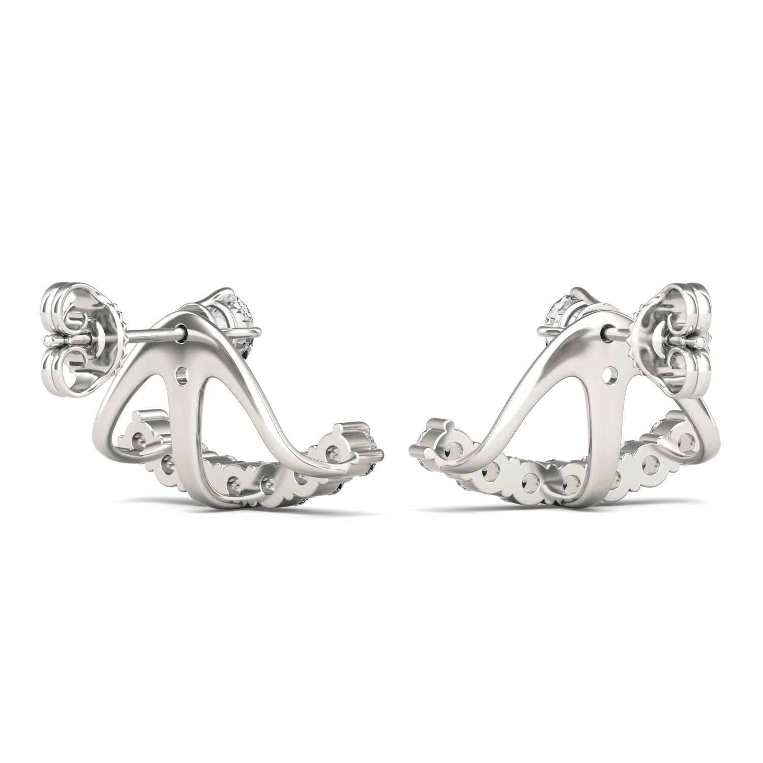 1.16 CTW DEW Round Forever One™ Moissanite Earrings