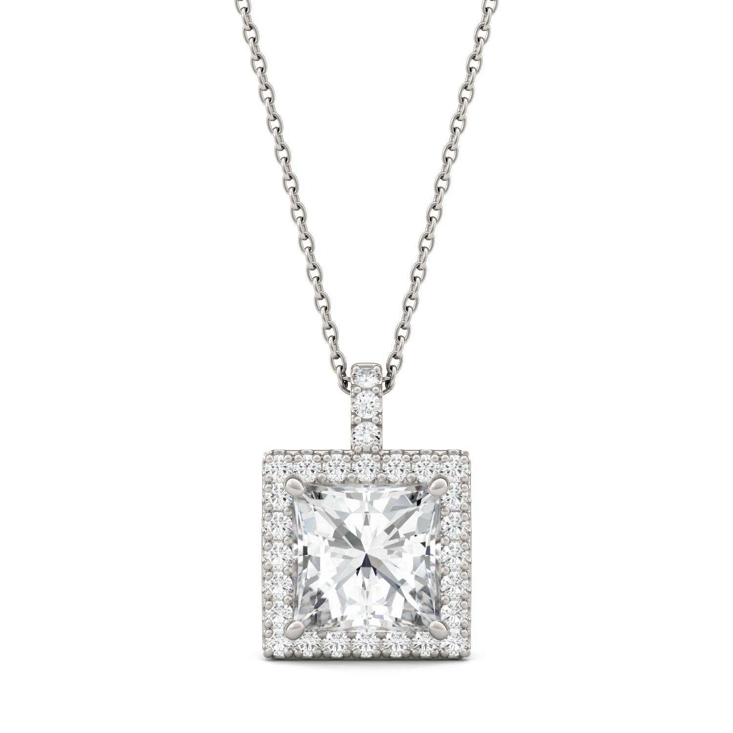 3.52 CTW DEW Princess Forever Bright™ Moissanite Necklace