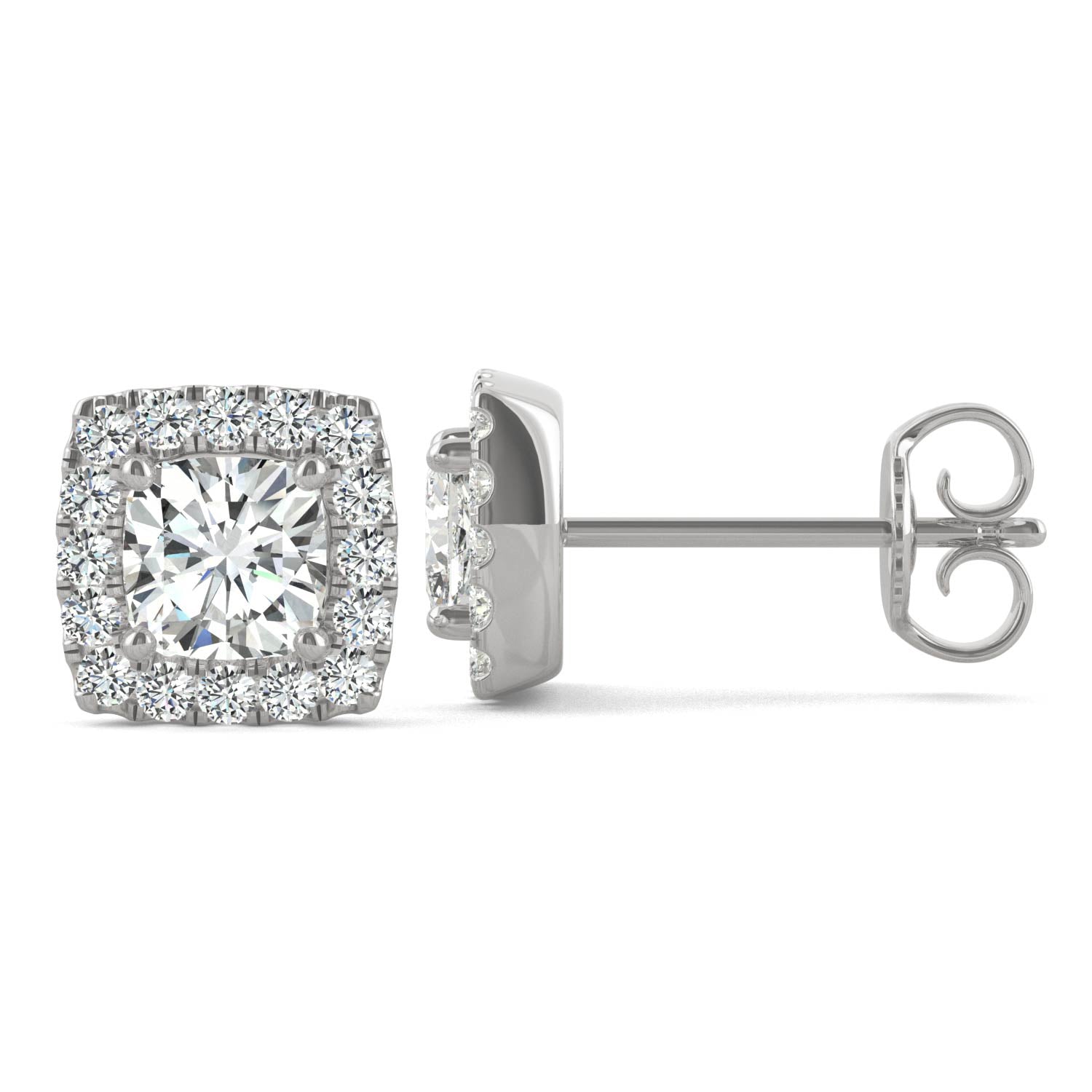 1.32 CTW DEW Cushion Forever Bright™ Moissanite Earrings