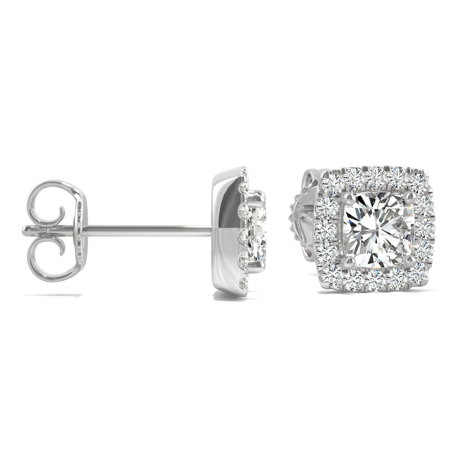 1.32 CTW DEW Cushion Forever Bright™ Moissanite Earrings