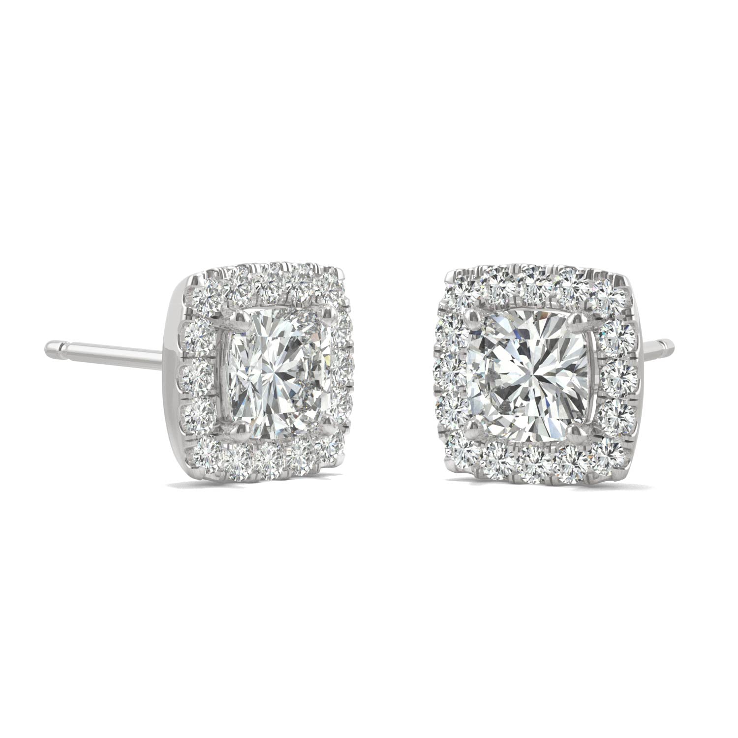 1.32 CTW DEW Cushion Forever Bright™ Moissanite Earrings