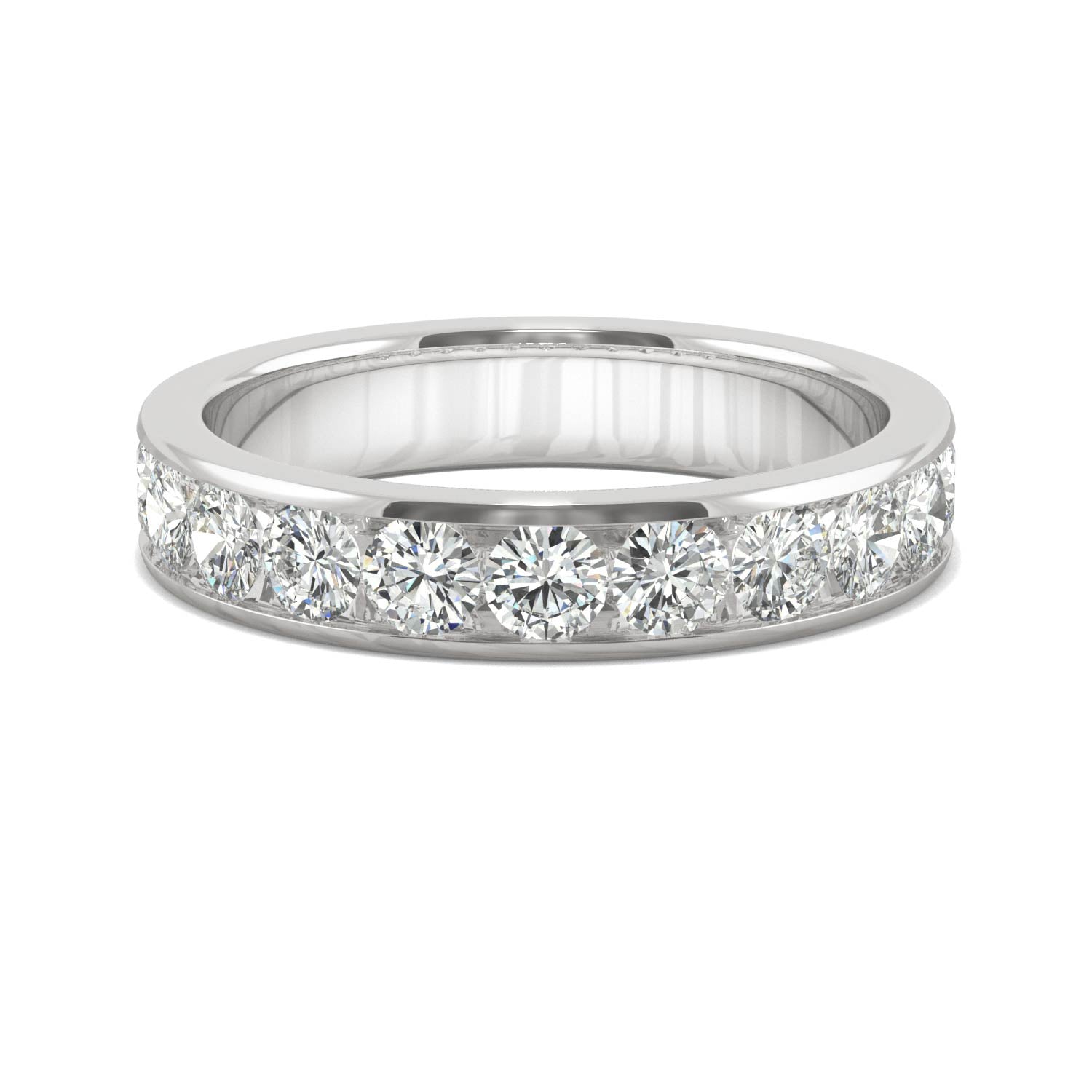 1.10 CTW DEW Round Forever Bright™ Moissanite Ring