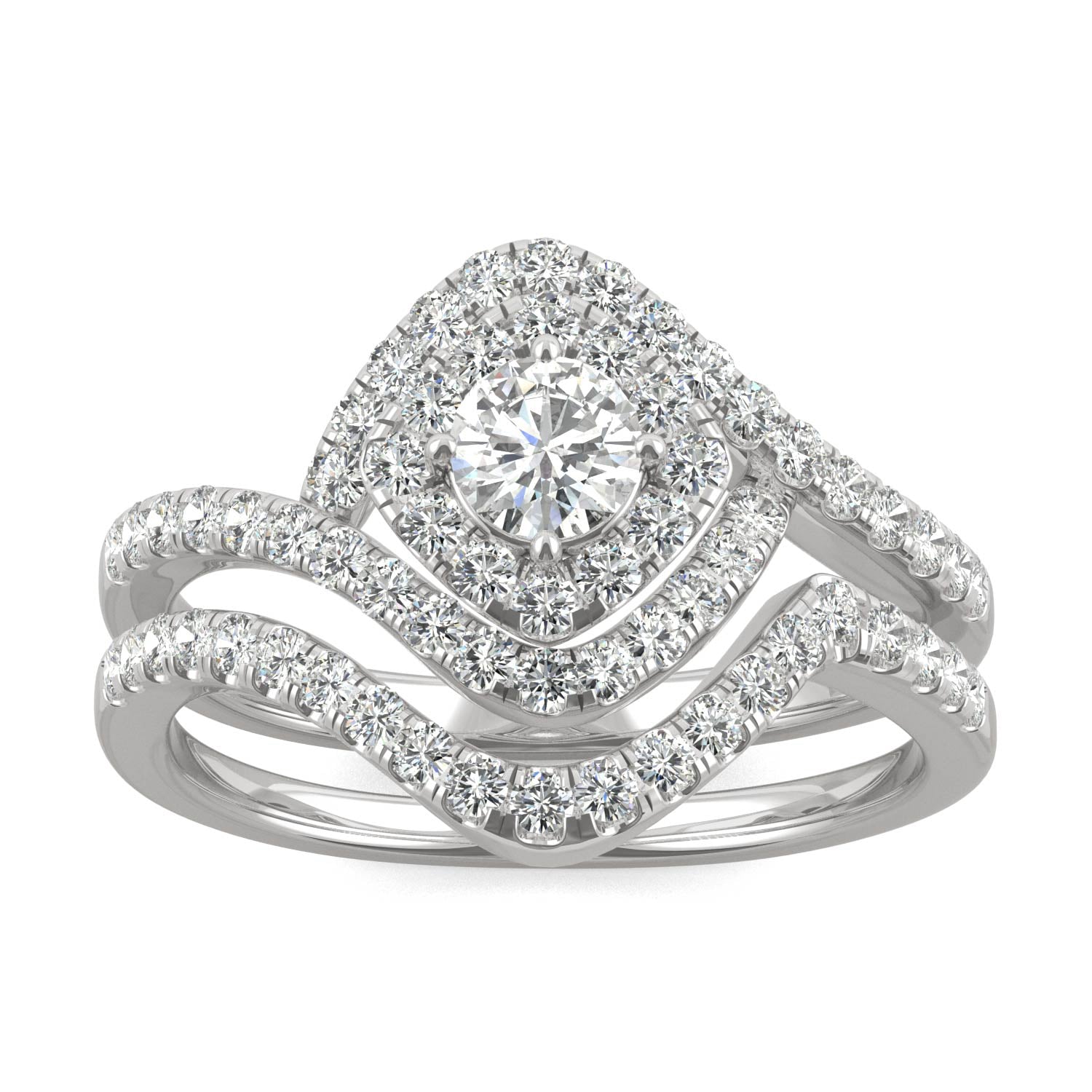 0.88 CTW DEW Round Forever Bright™ Moissanite Ring