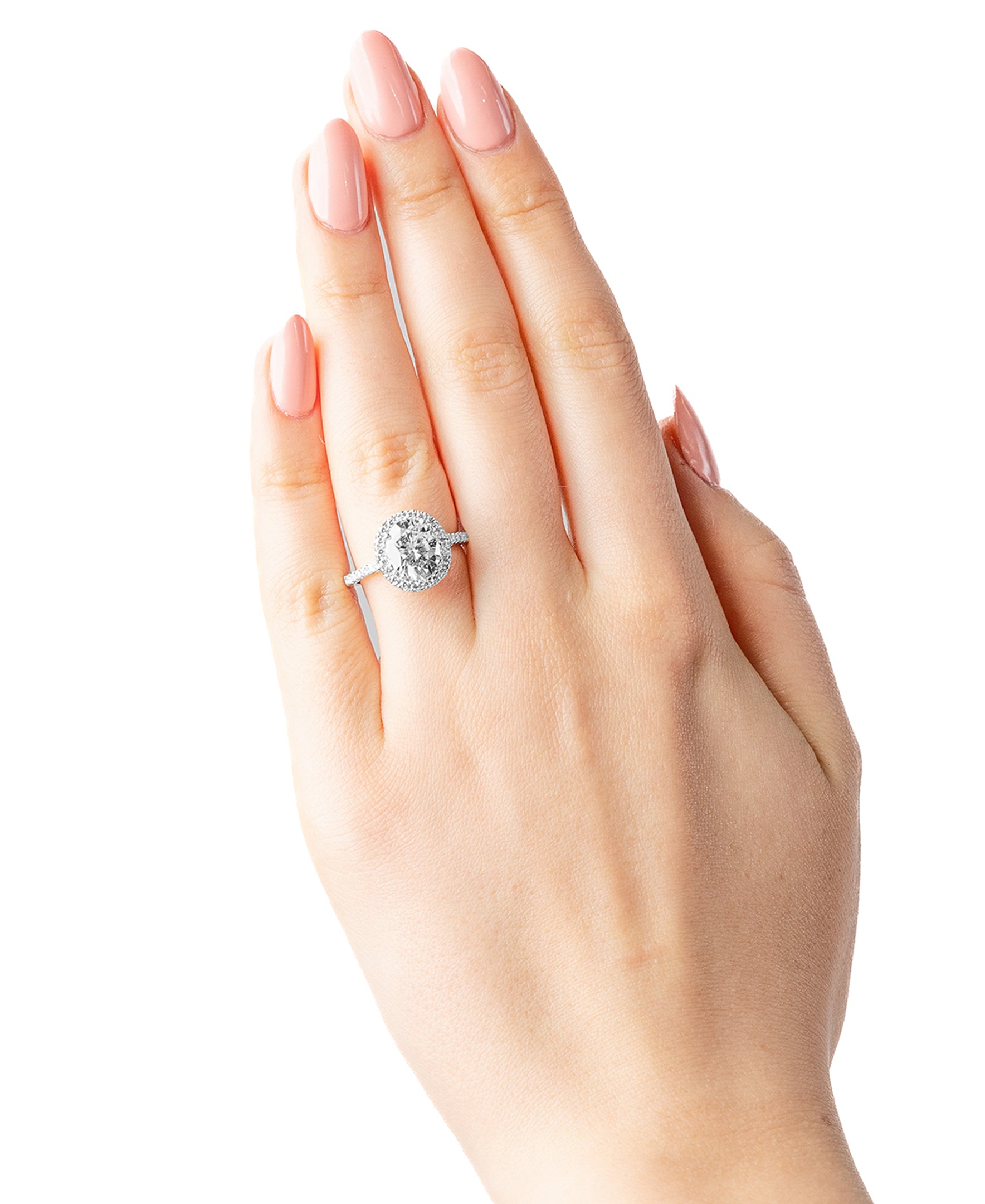 3.48 CTW DEW Oval Forever Bright™ Moissanite Ring