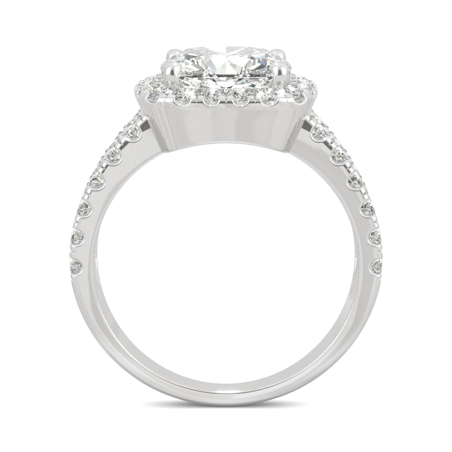 4.24 CTW DEW Cushion Forever Bright™ Moissanite Ring