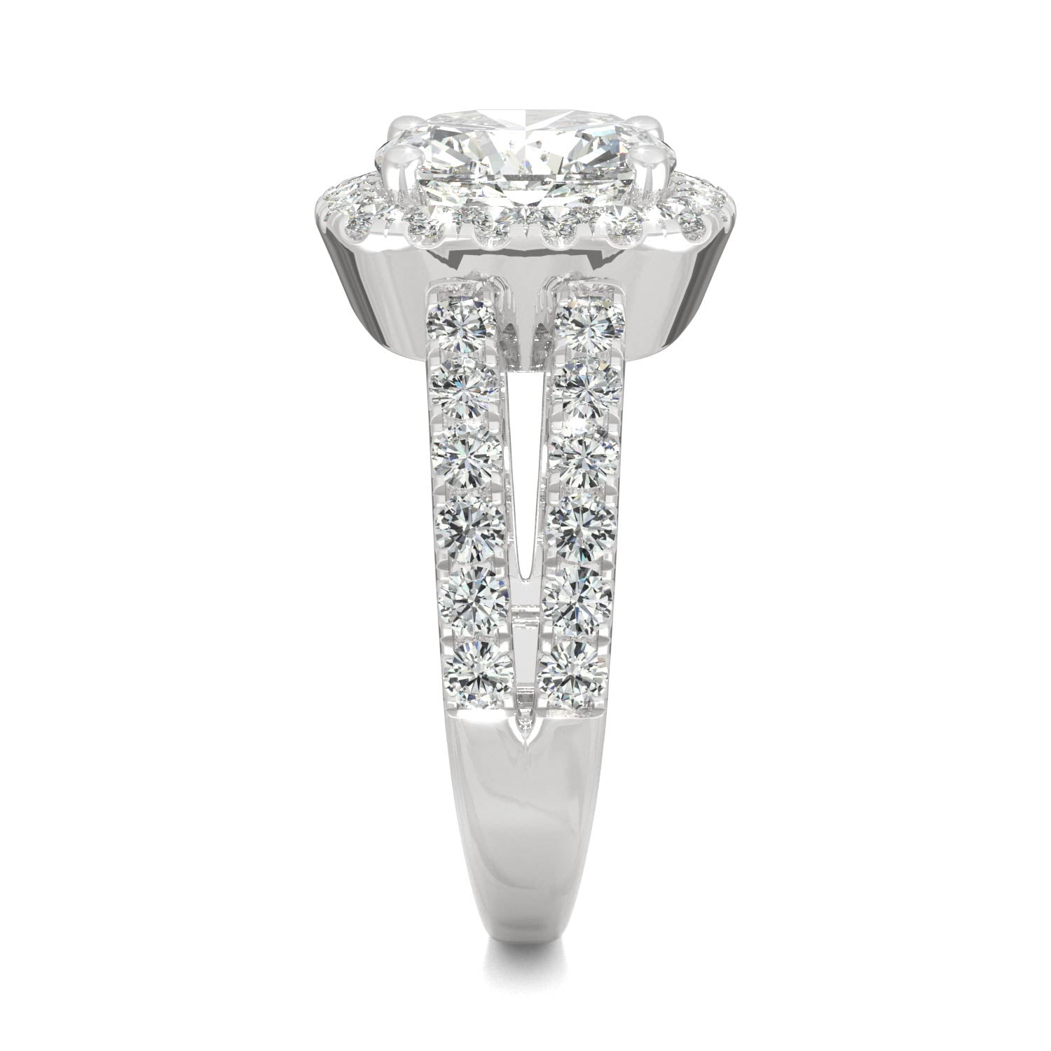 4.24 CTW DEW Cushion Forever Bright™ Moissanite Ring