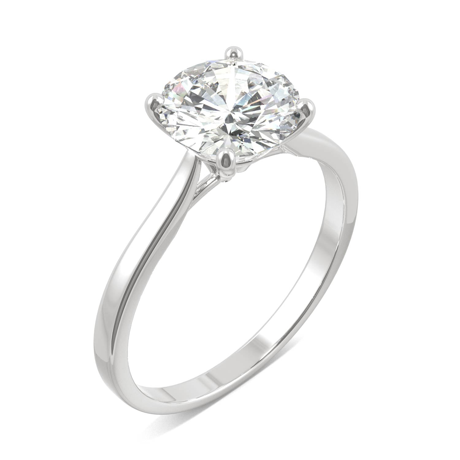 1.90 CTW DEW Round Forever Bright™ Moissanite Ring