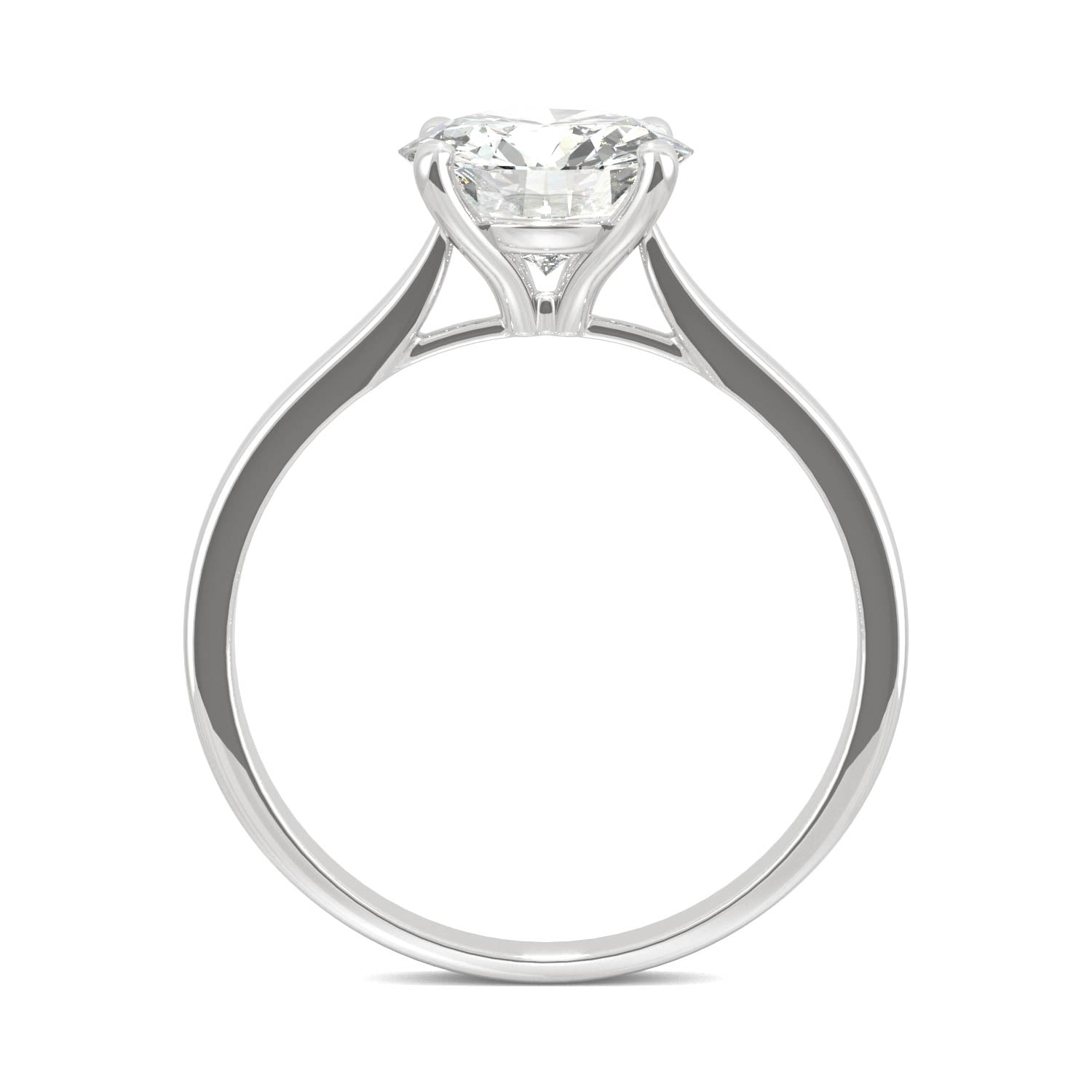 1.90 CTW DEW Round Forever Bright™ Moissanite Ring